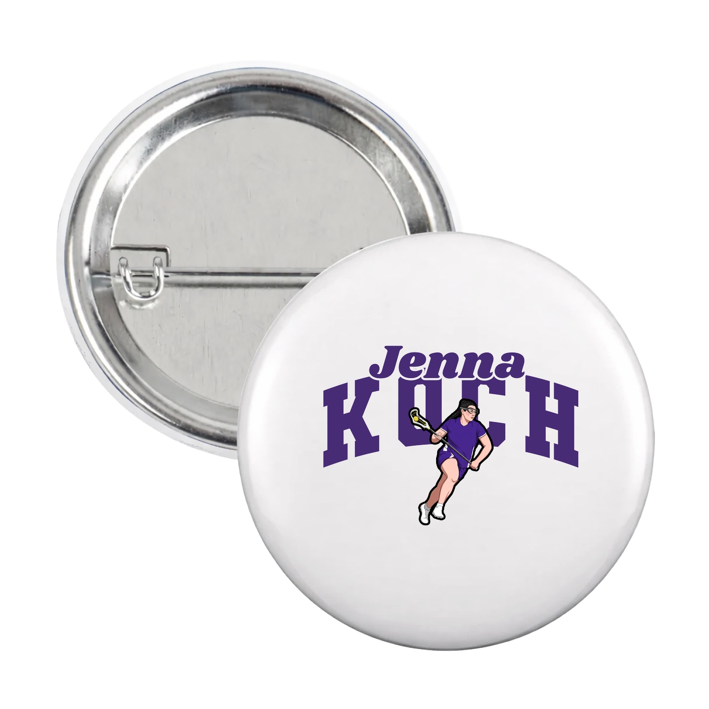 Game Day Button — Signature Arch in White