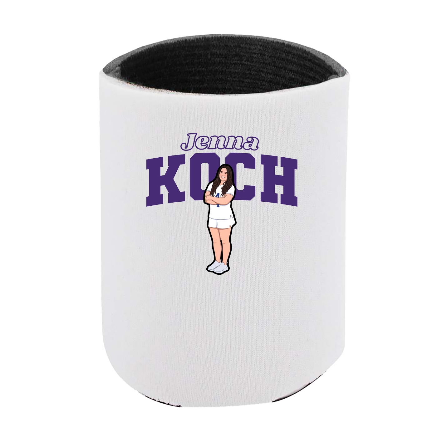 Can Holder — Name Arch in White