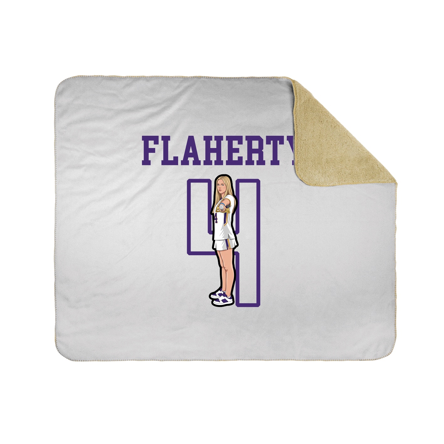 Throw Blanket — Shirsey in White