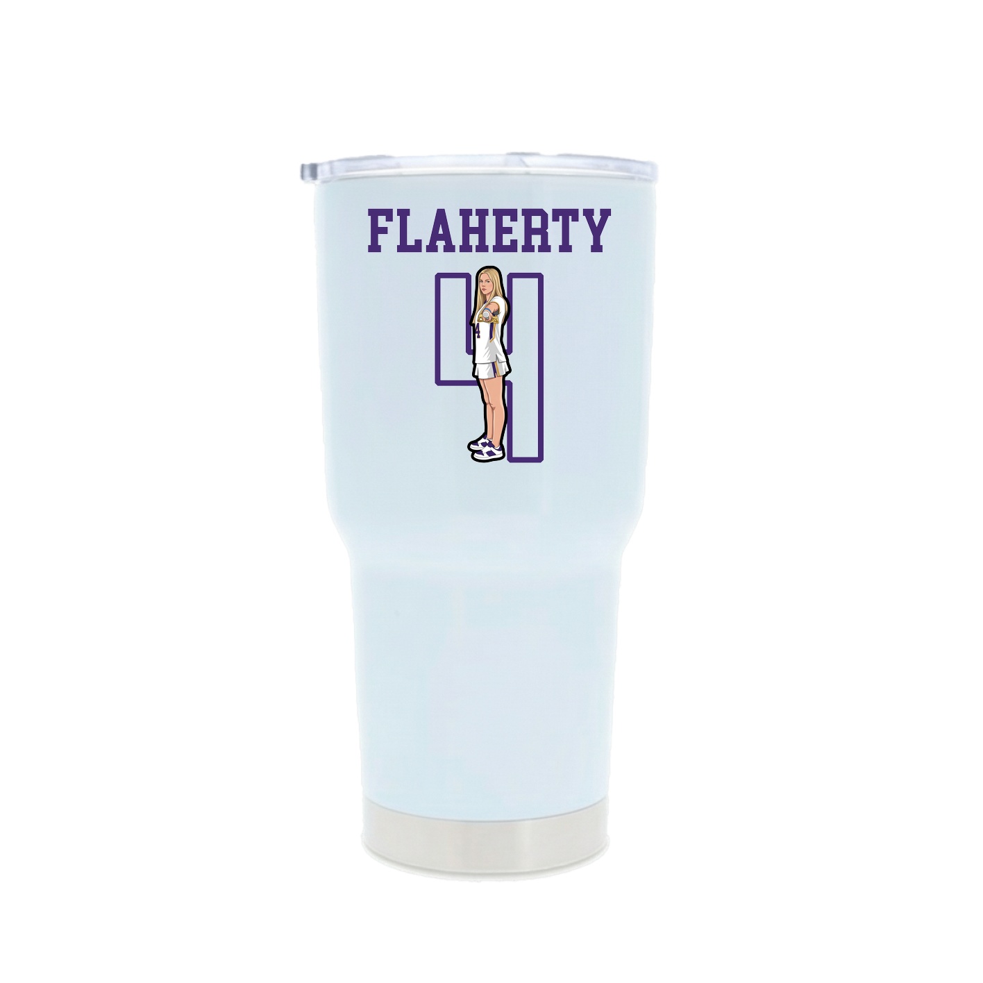 30oz Stainless Steel Tumbler — Shirsey in White