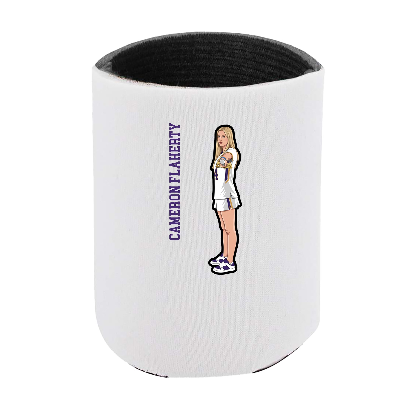 Can Holder — Name Vertical in White