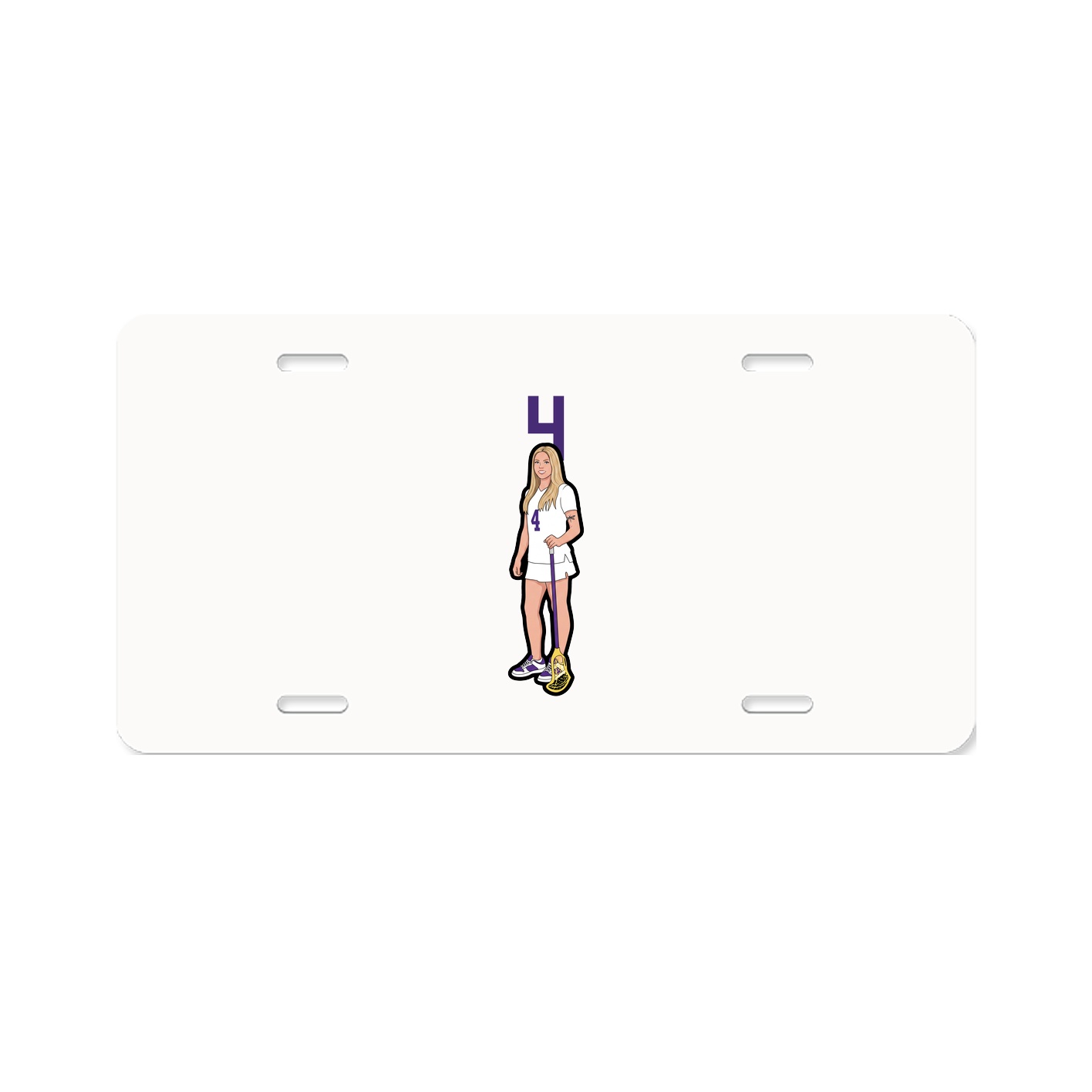 License Plate — Number Top in Classic