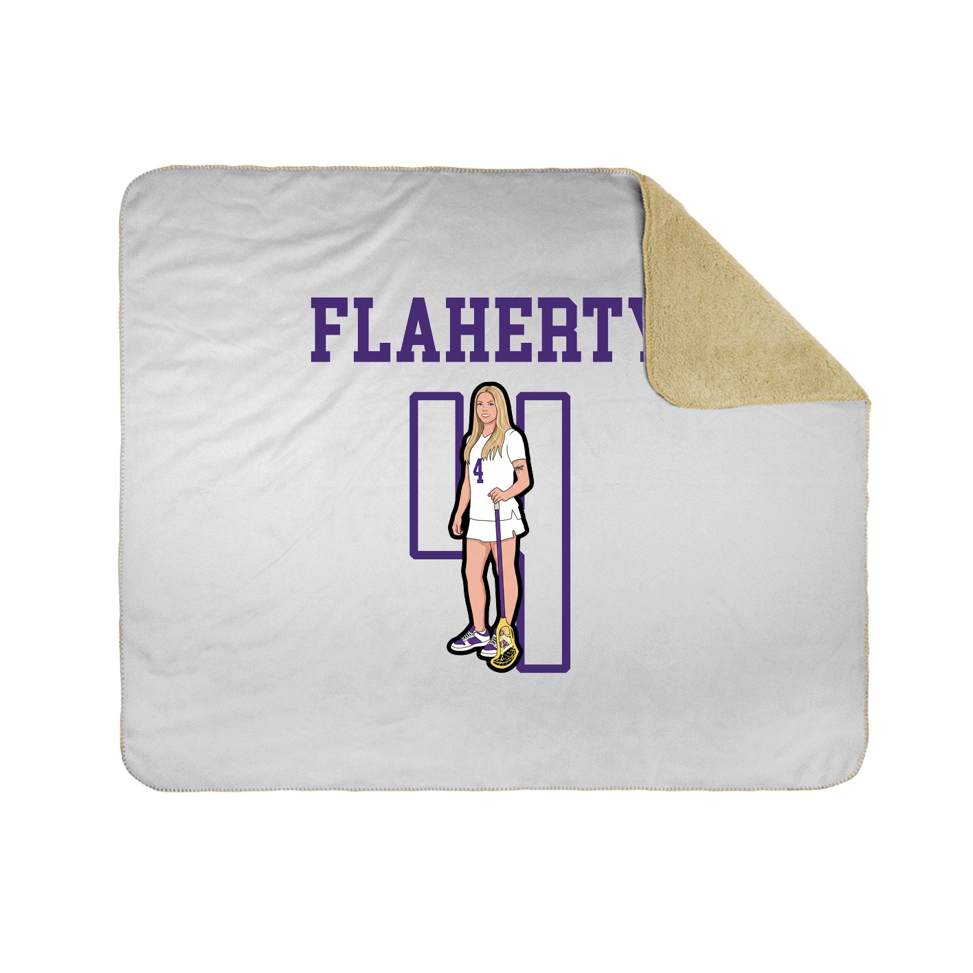 Throw Blanket — Shirsey in White