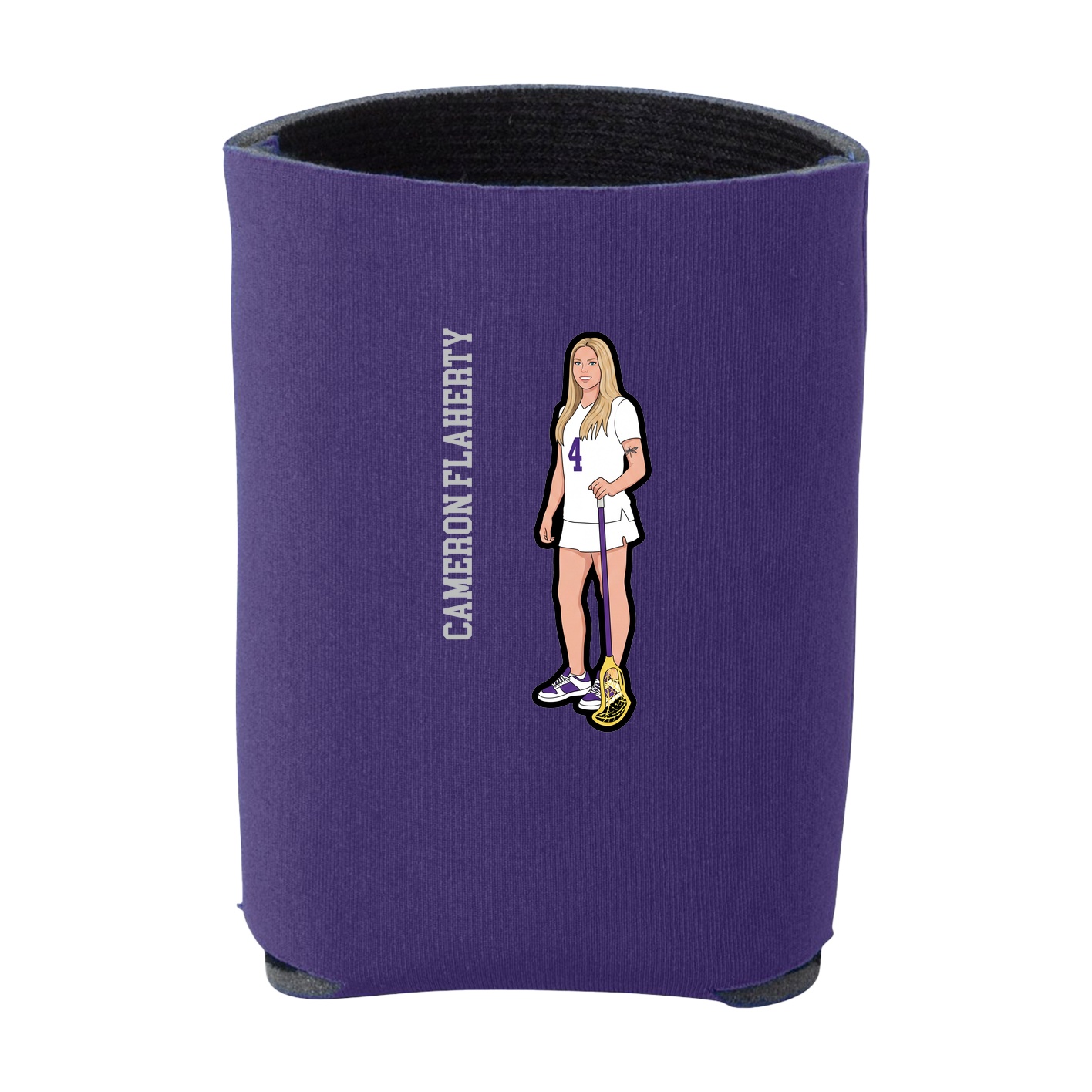 Can Holder — Name Vertical in Purple
