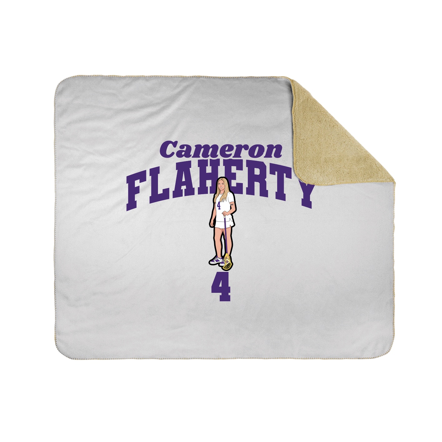Throw Blanket — Signature Arch in White