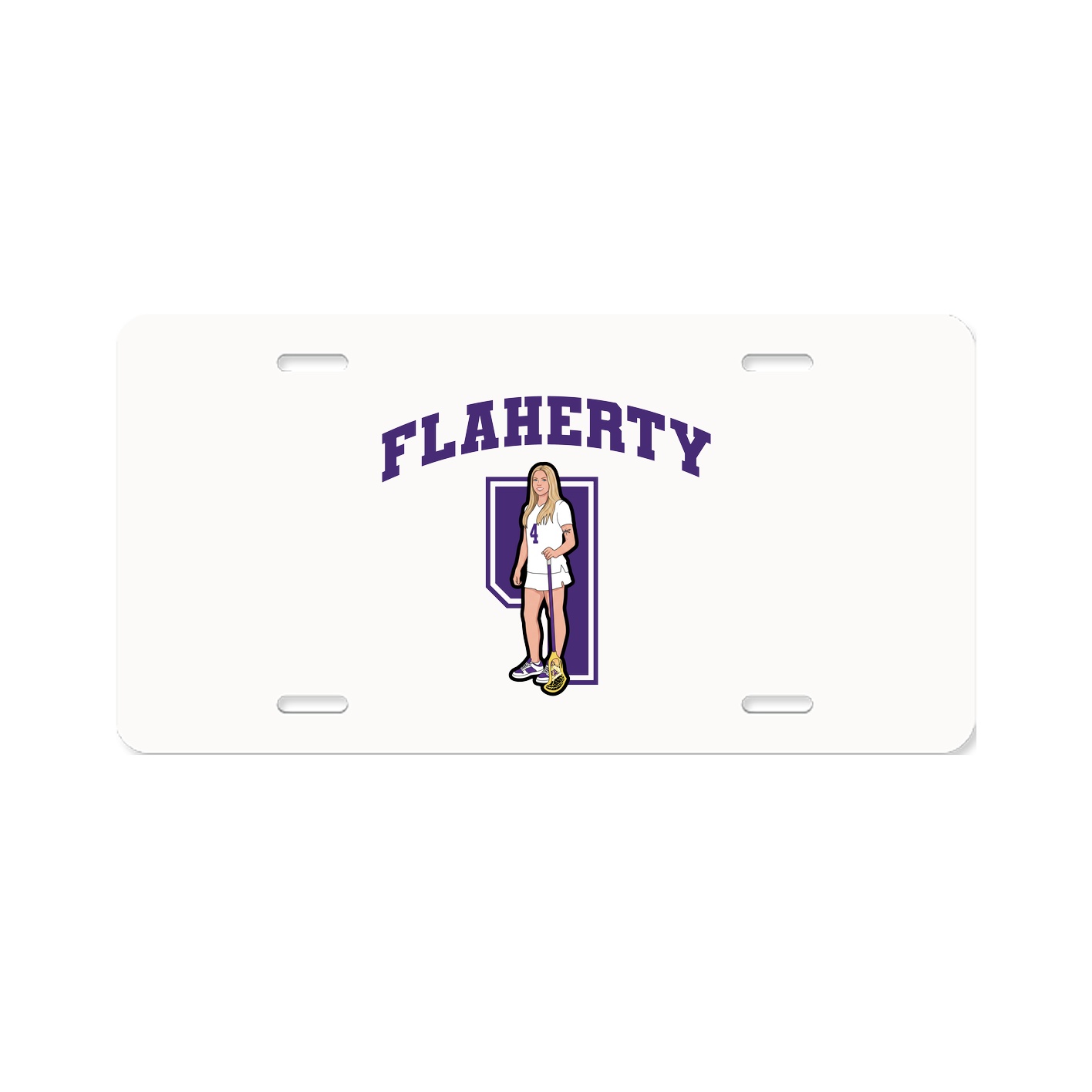 License Plate — Number in Classic