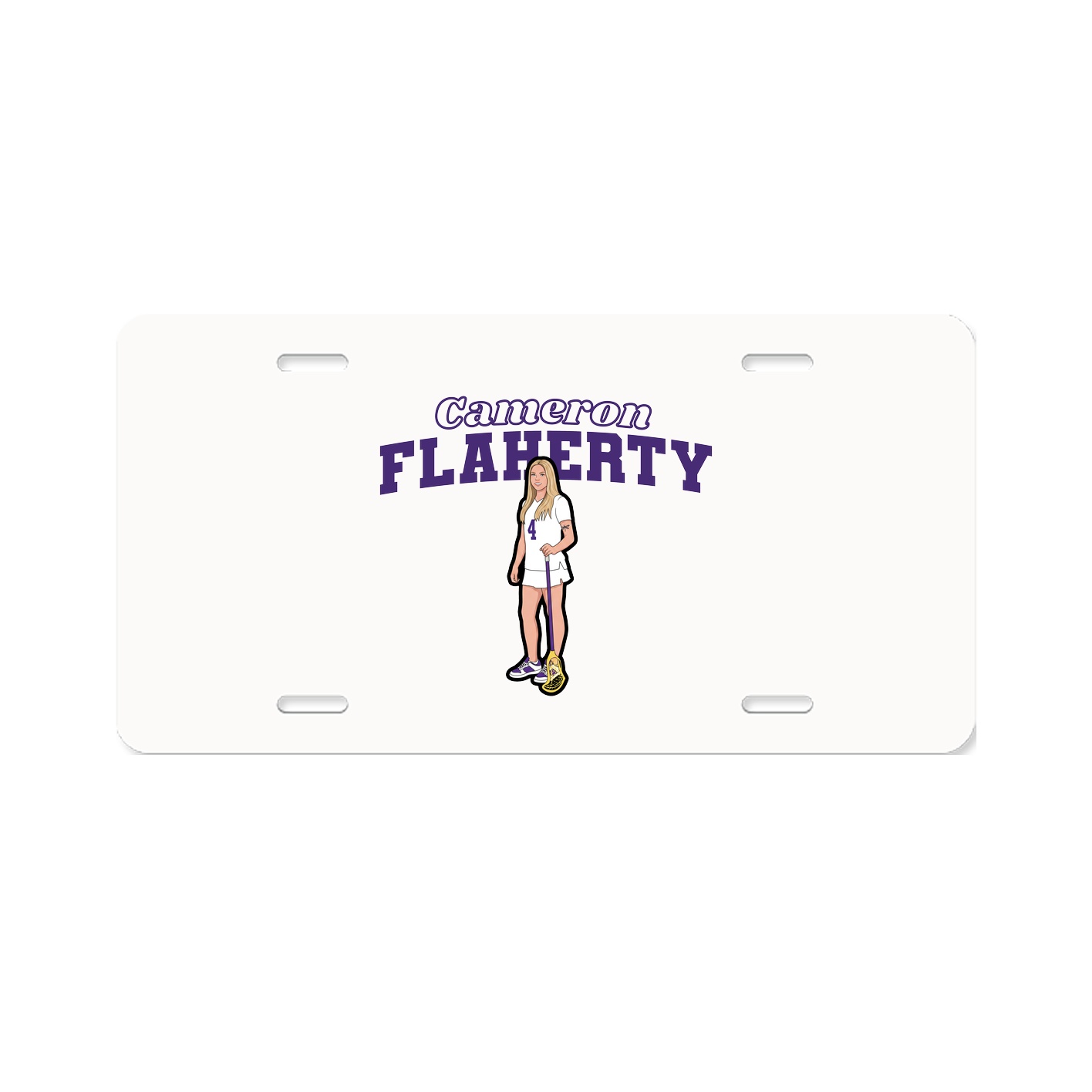 License Plate — Name Arch in Classic