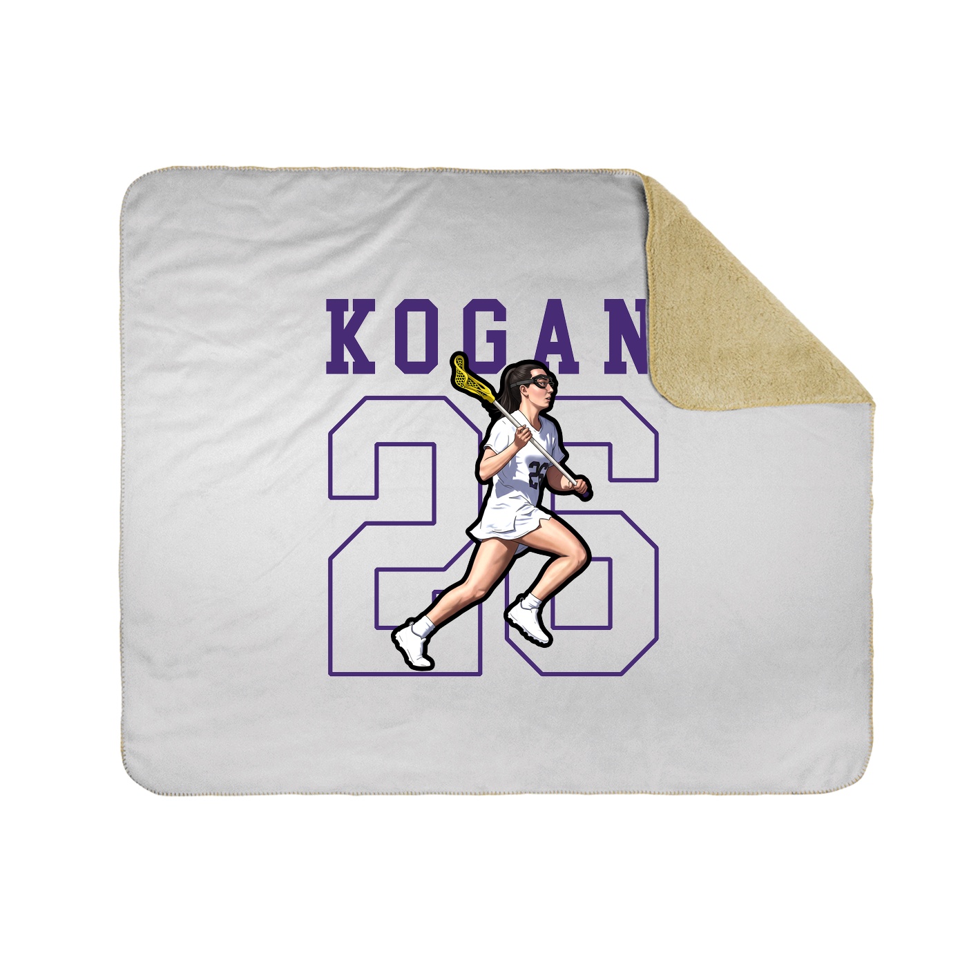 Throw Blanket — Shirsey in White