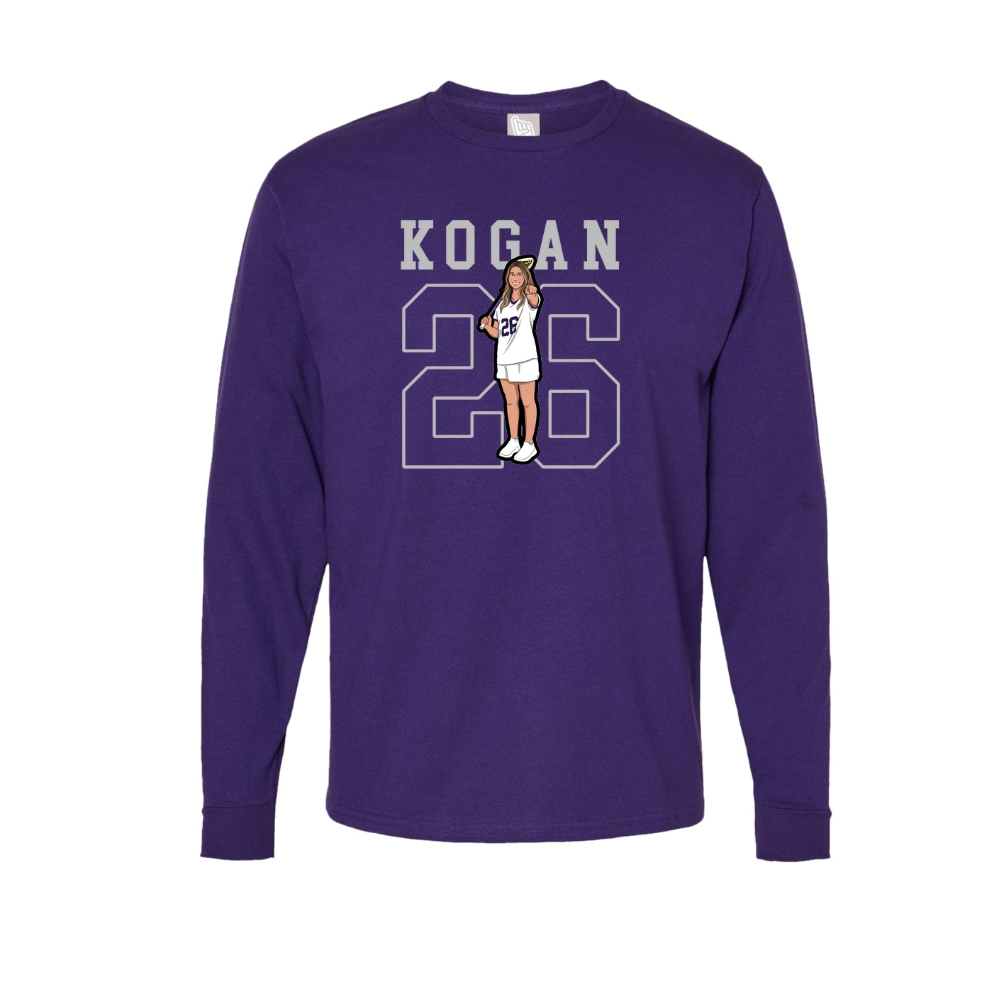 Long Sleeve Tee — Shirsey in Purple