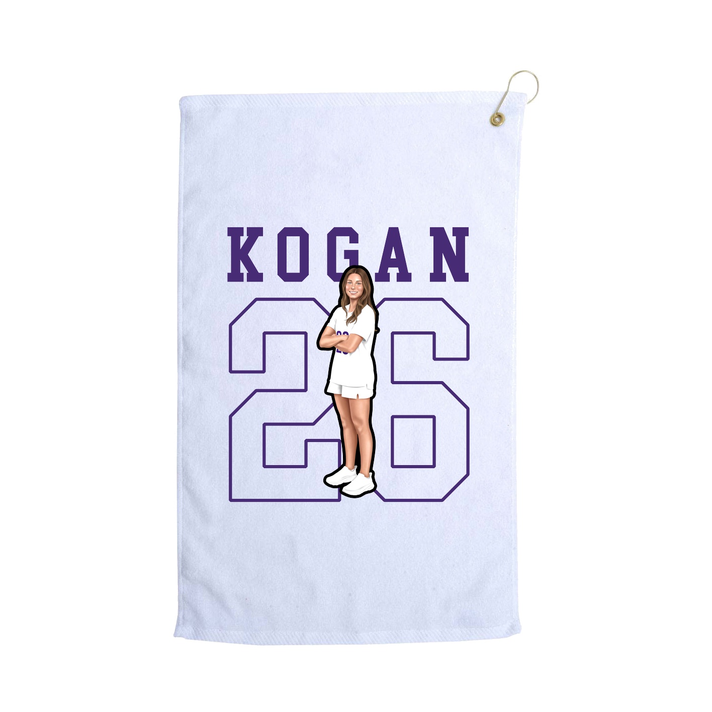 Golf Towel — Shirsey in White