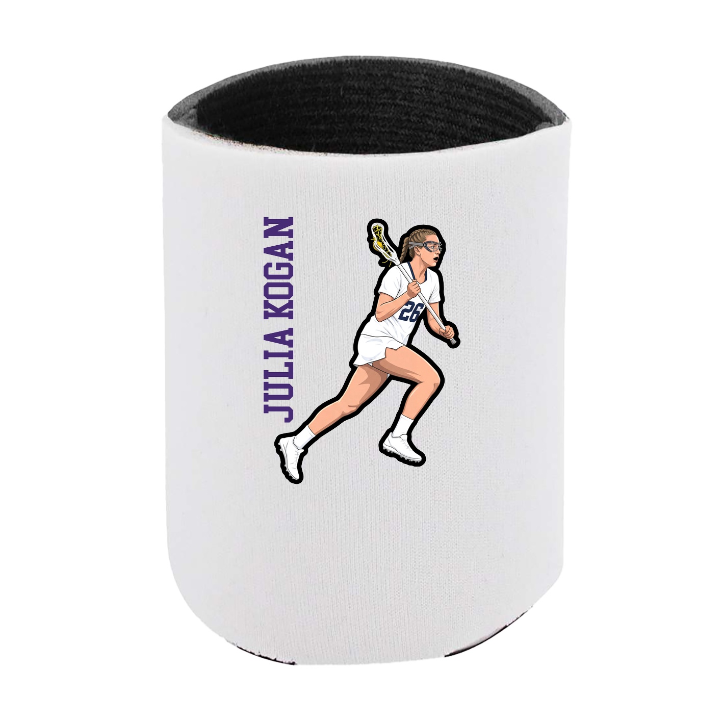 Can Holder — Name Vertical in White