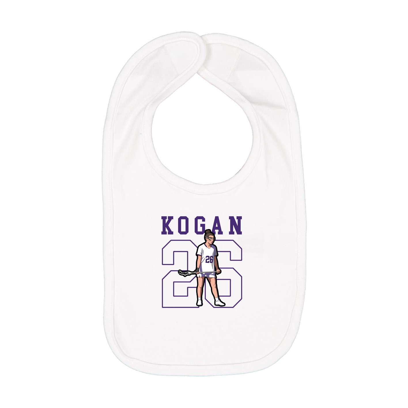 Infant Bib — Shirsey in White