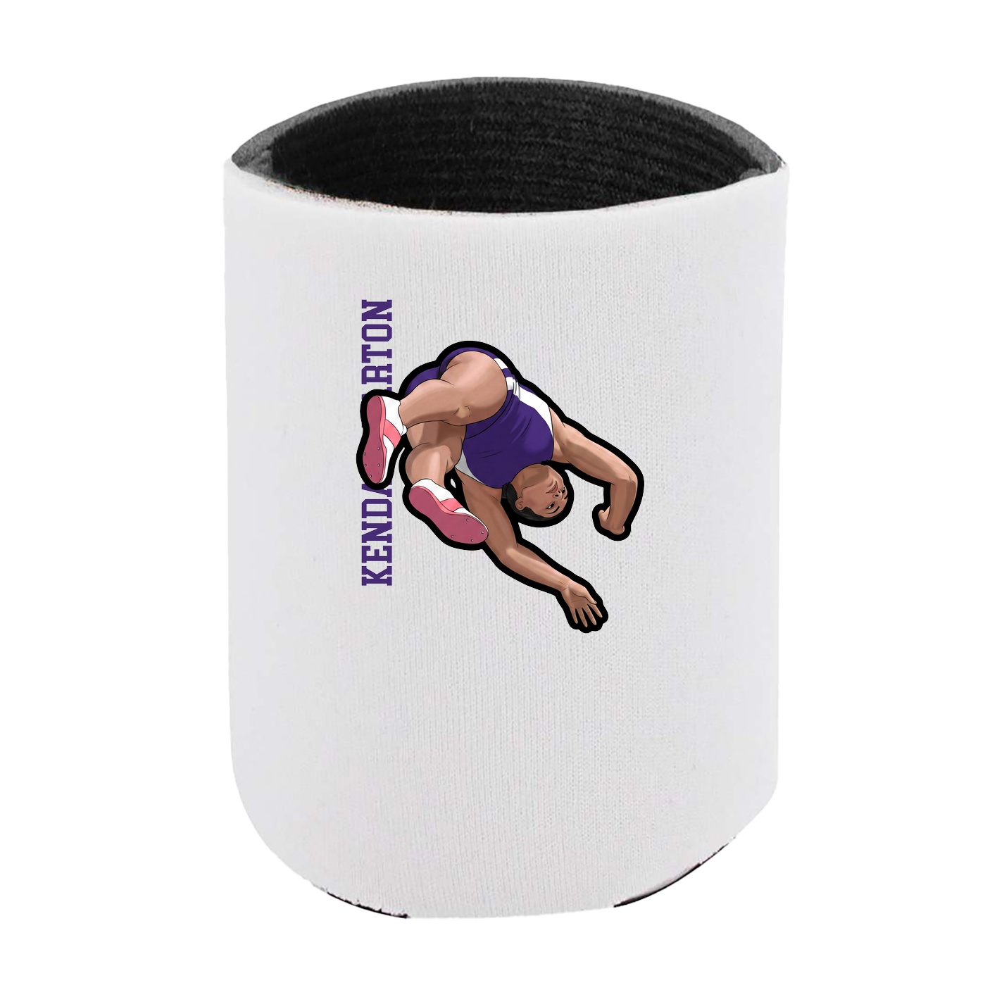 Can Holder — Name Vertical in White