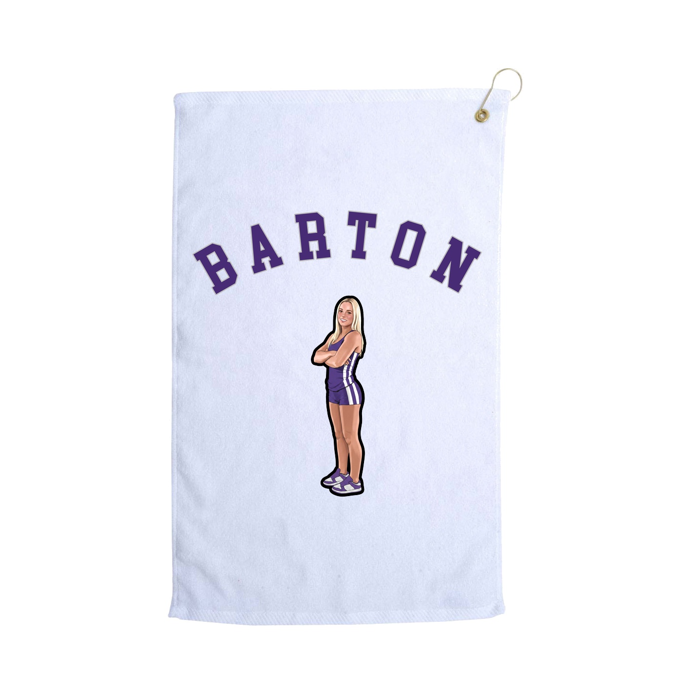 Golf Towel — Shirsey Arch in White