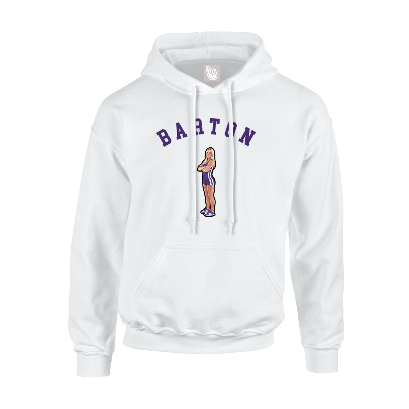 Hoodie — Shirsey Arch in White