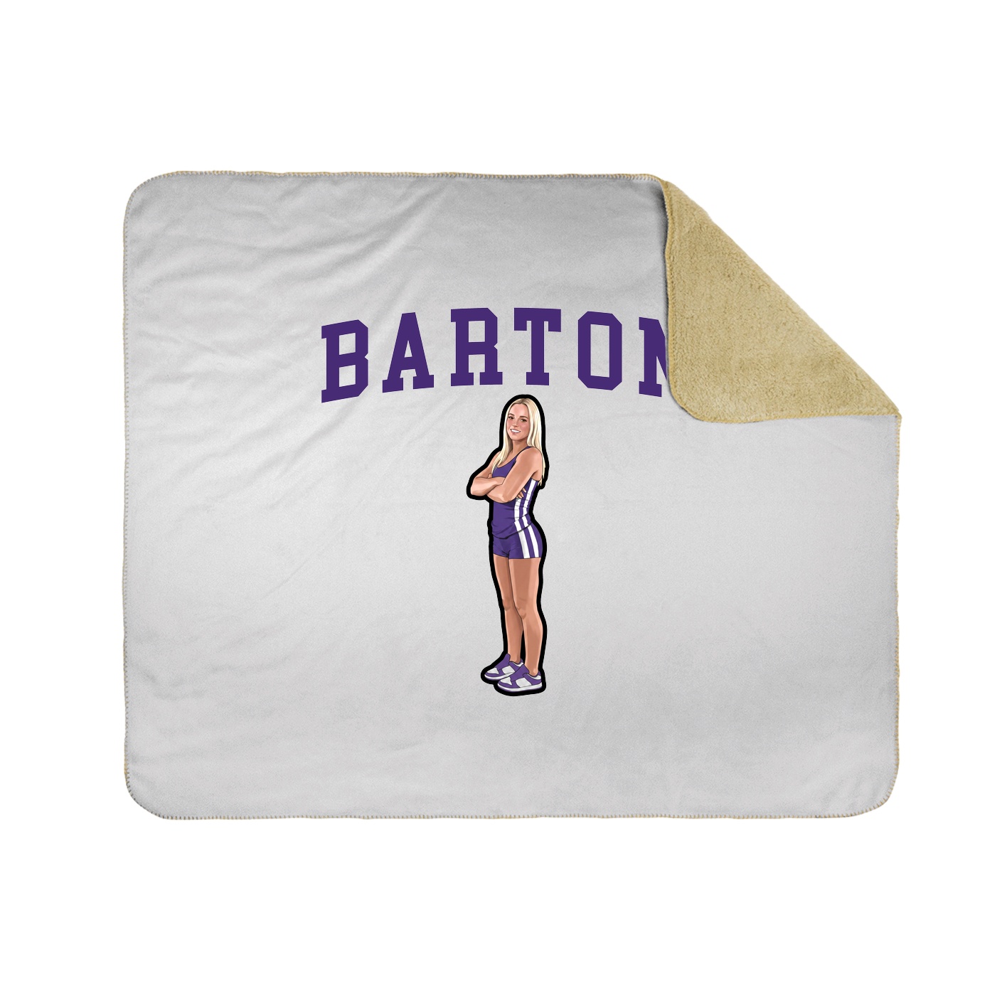 Throw Blanket — Shirsey in White