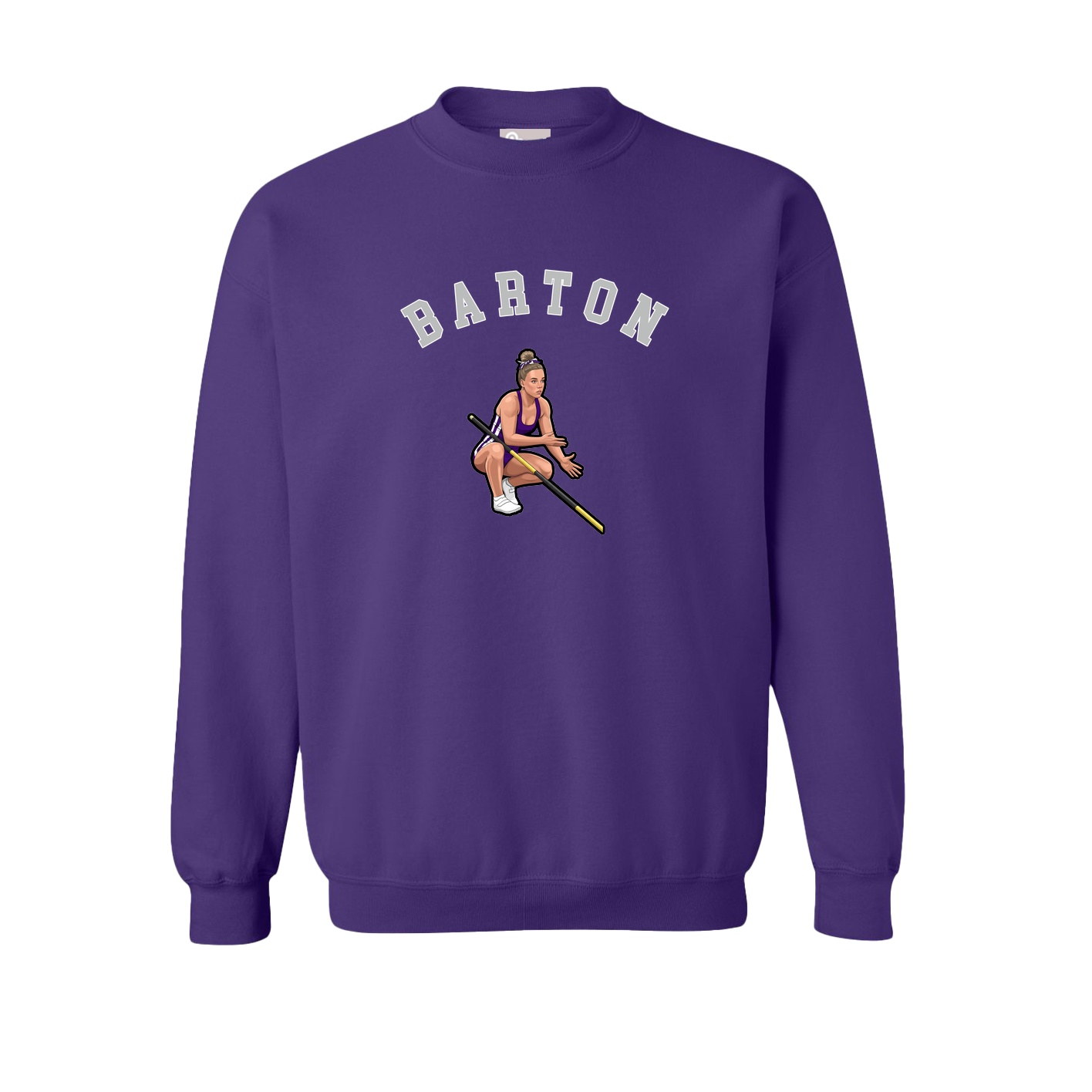 Fleece Crew — Shirsey Arch in Purple