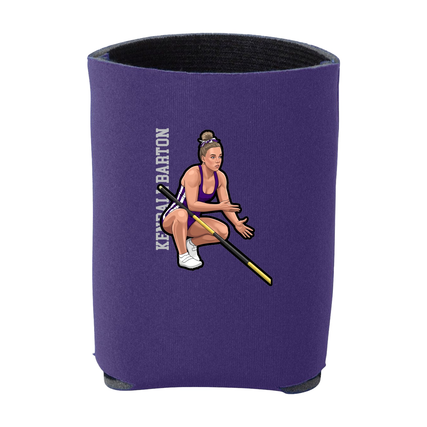 Can Holder — Name Vertical in Purple