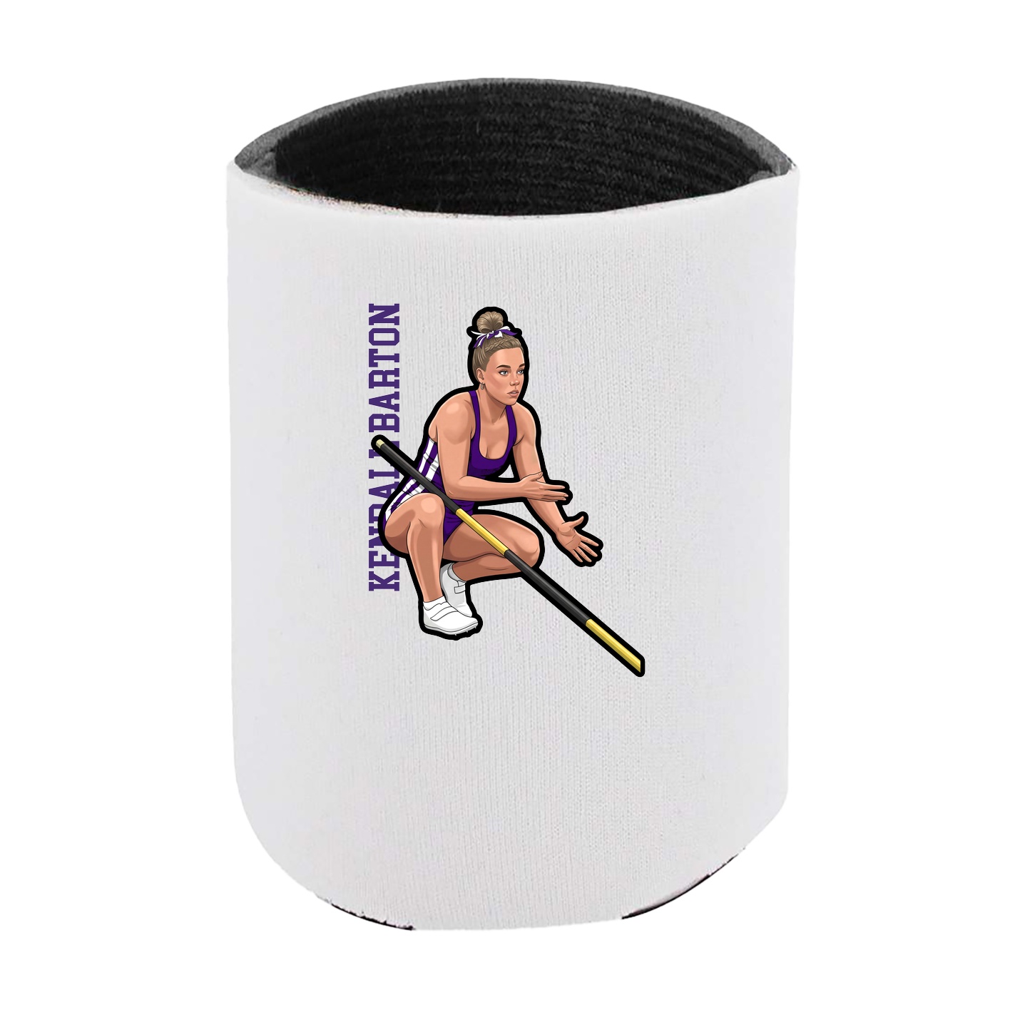 Can Holder — Name Vertical in White