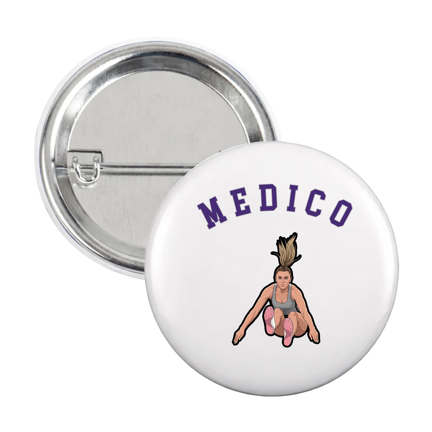 Game Day Button — Shirsey Arch in White
