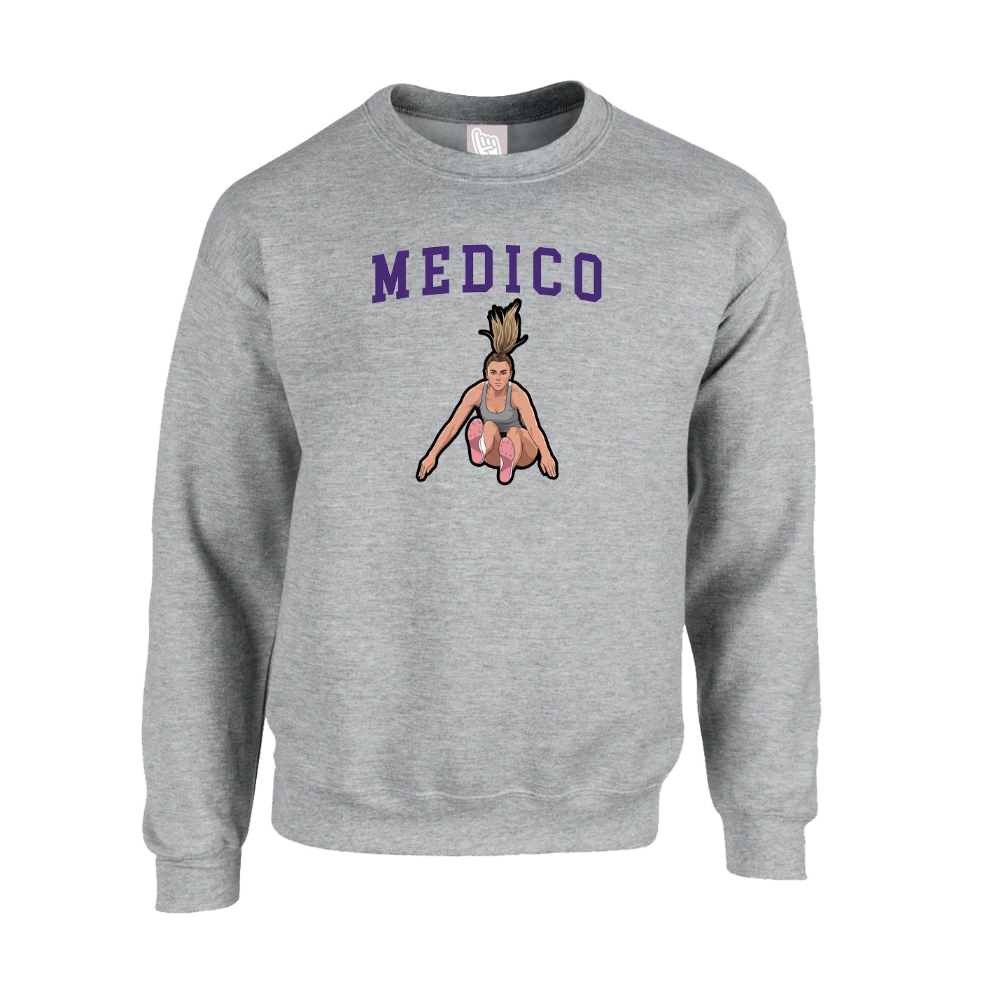 Fleece Crew — Shirsey in Grey