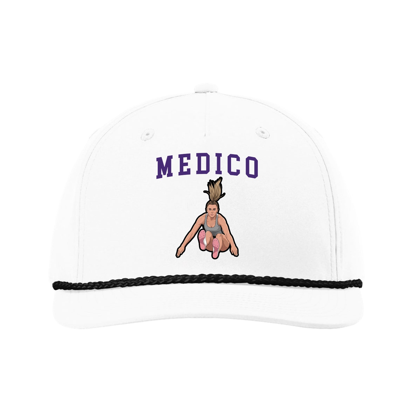 Five-Panel Classic Rope Cap — Shirsey in White
