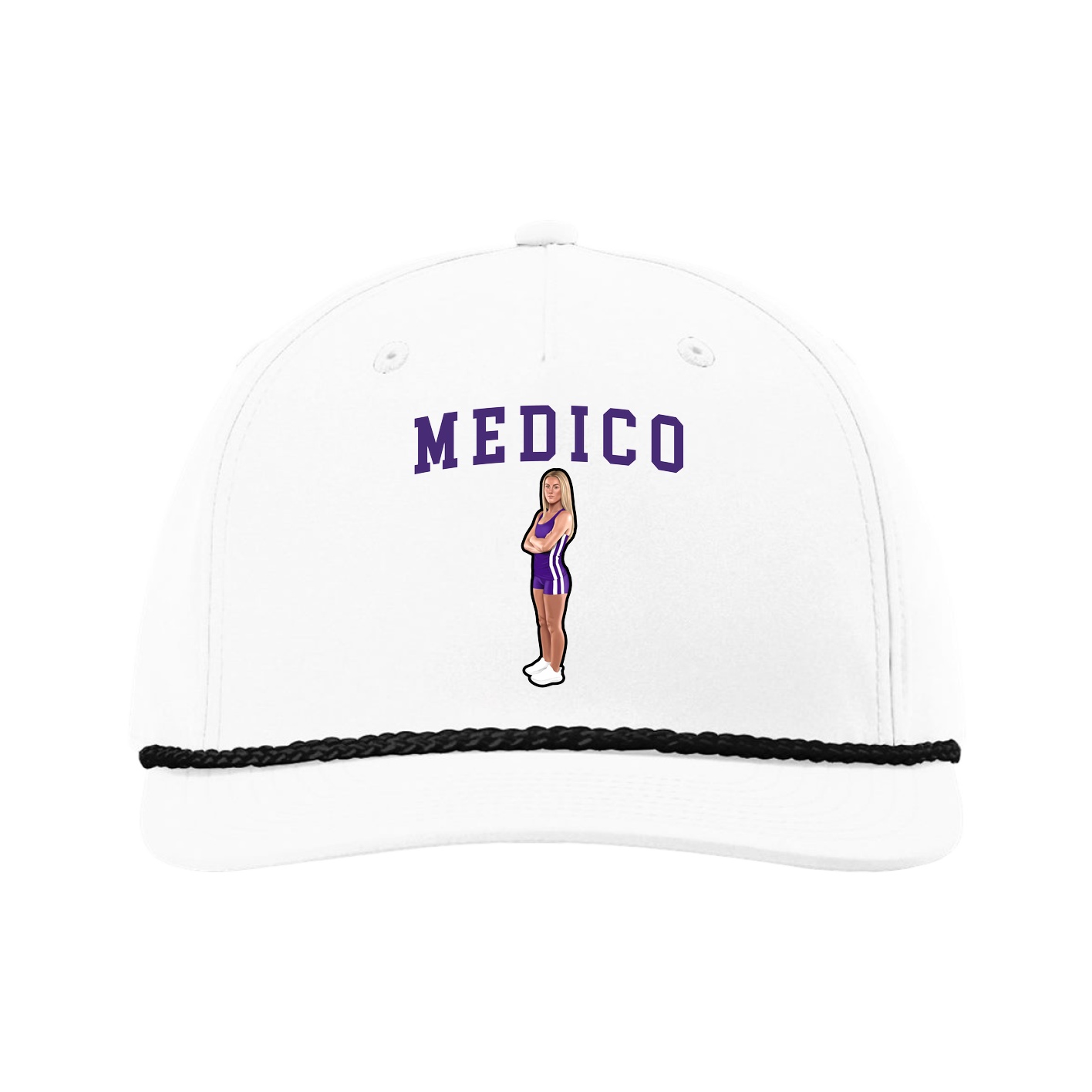 Five-Panel Classic Rope Cap — Shirsey in White