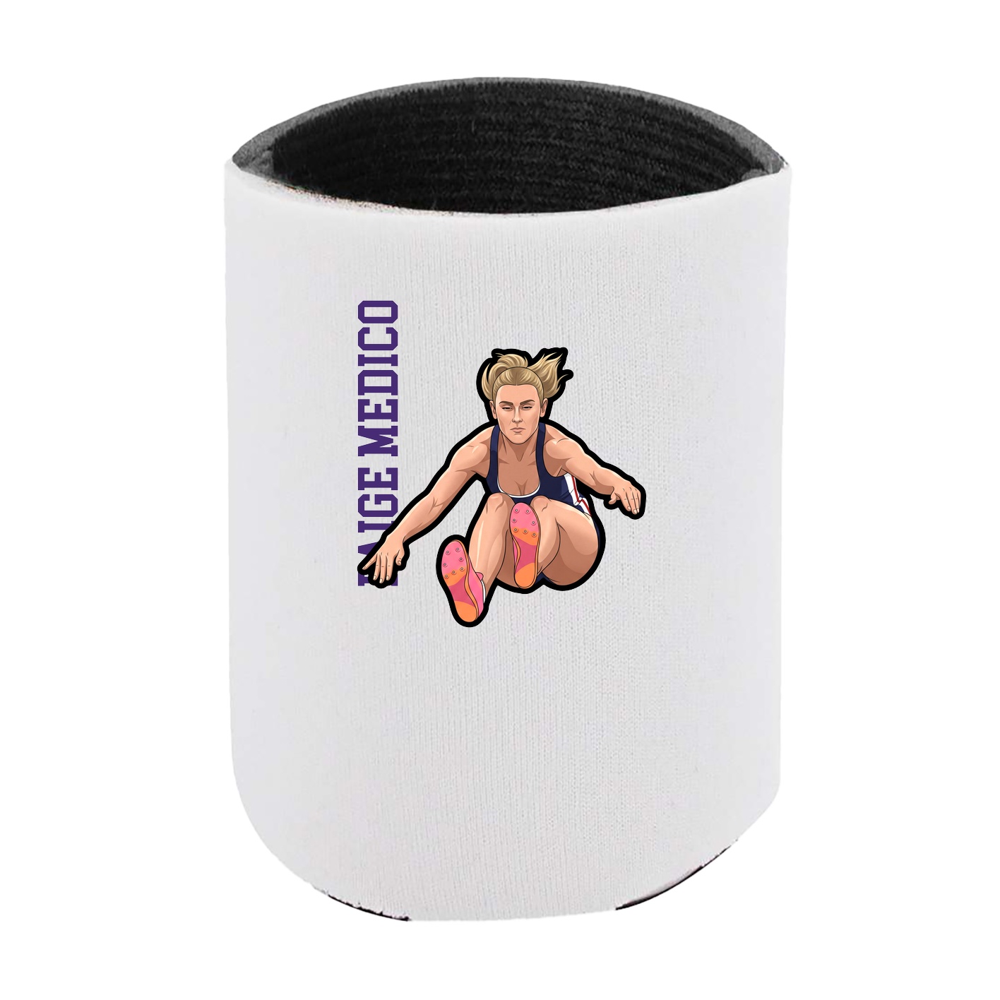 Can Holder — Name Vertical in White