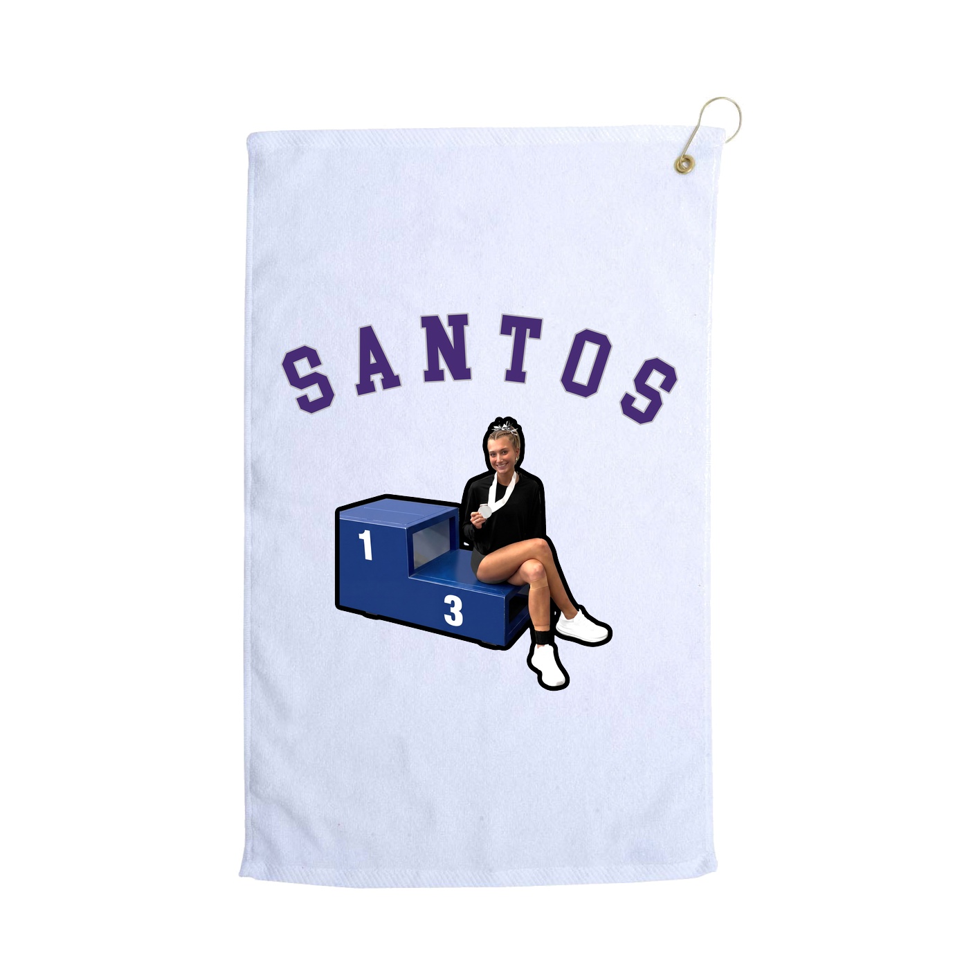 Golf Towel — Shirsey Arch in White