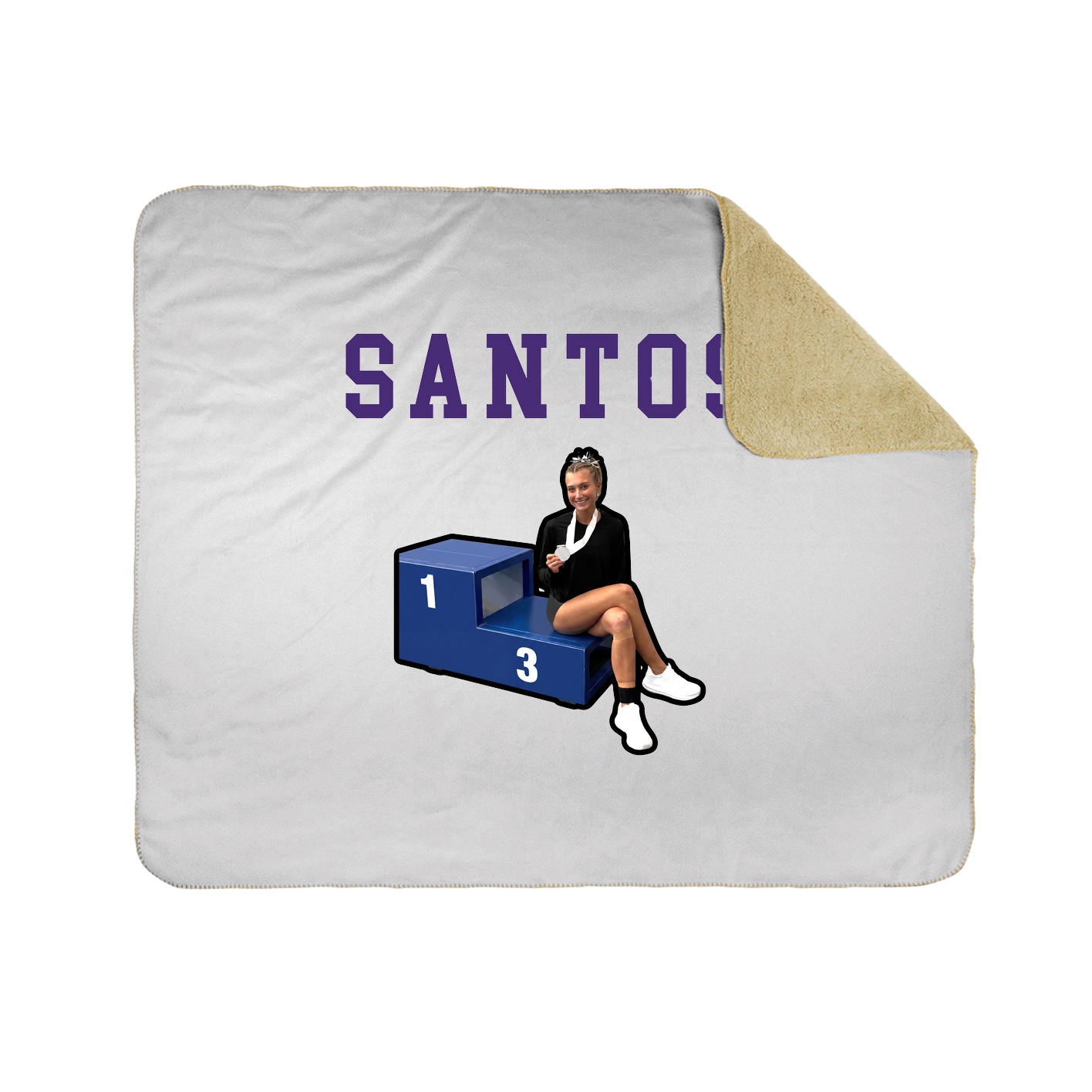 Throw Blanket — Shirsey in White