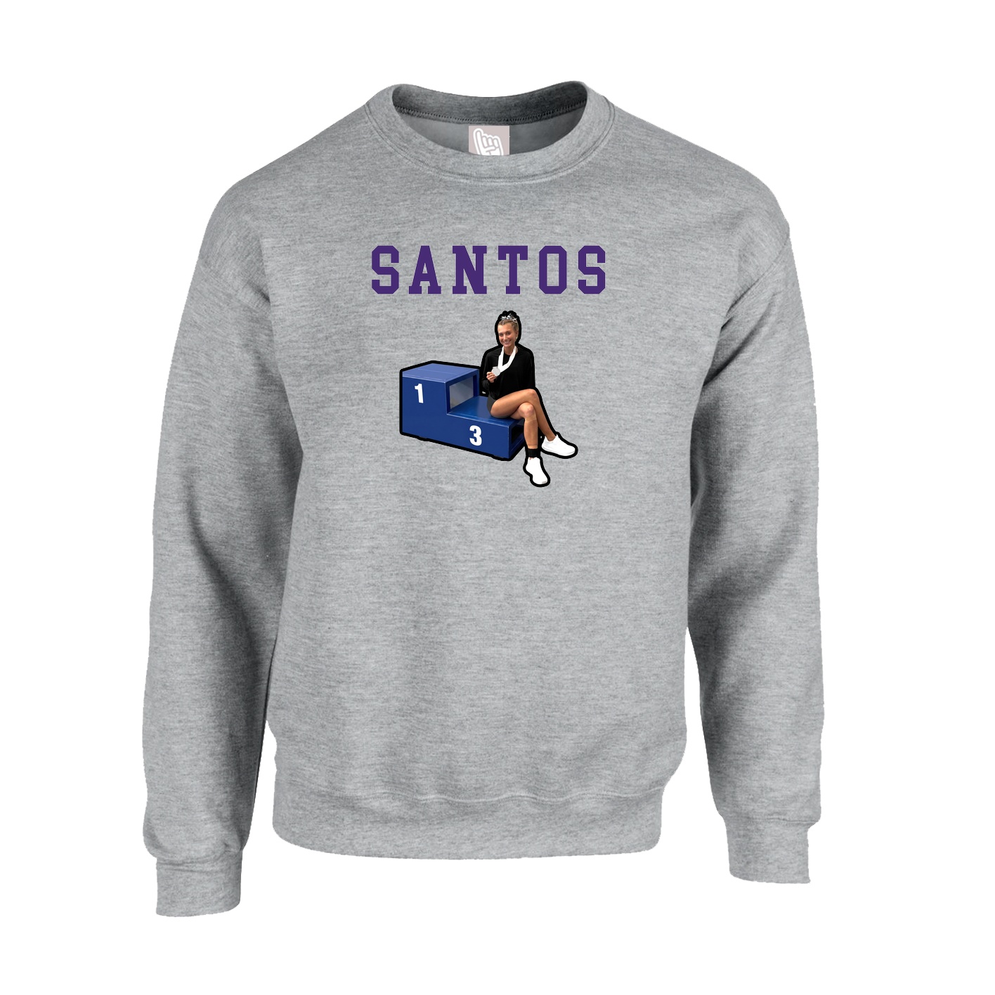 Fleece Crew — Shirsey in Grey