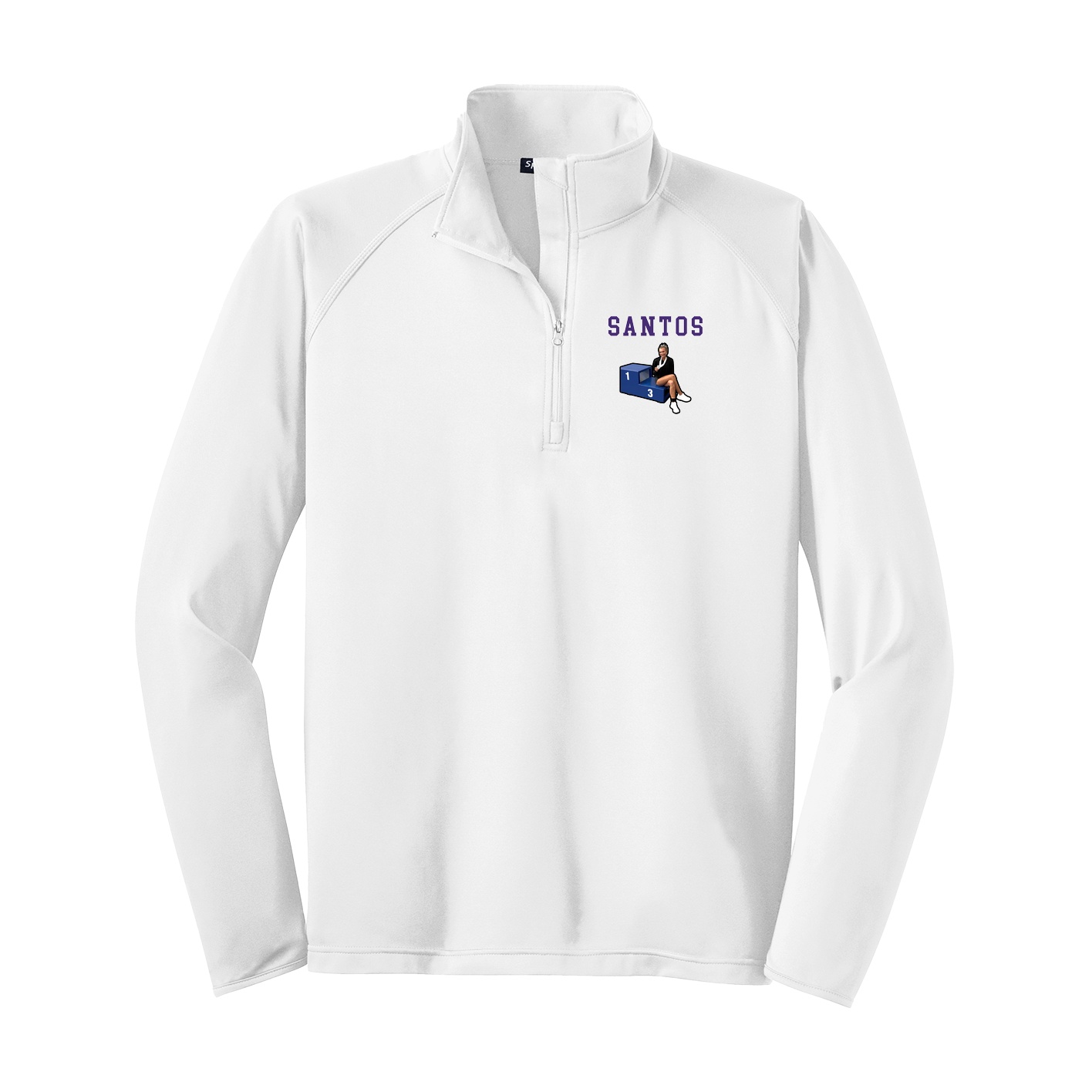 Q-Zip Pullover — Shirsey in White