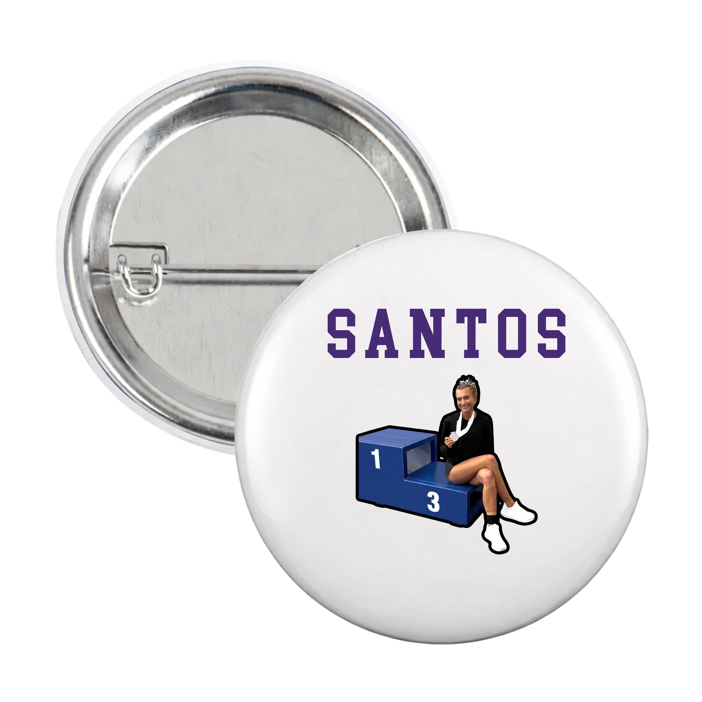 Game Day Button — Shirsey in White