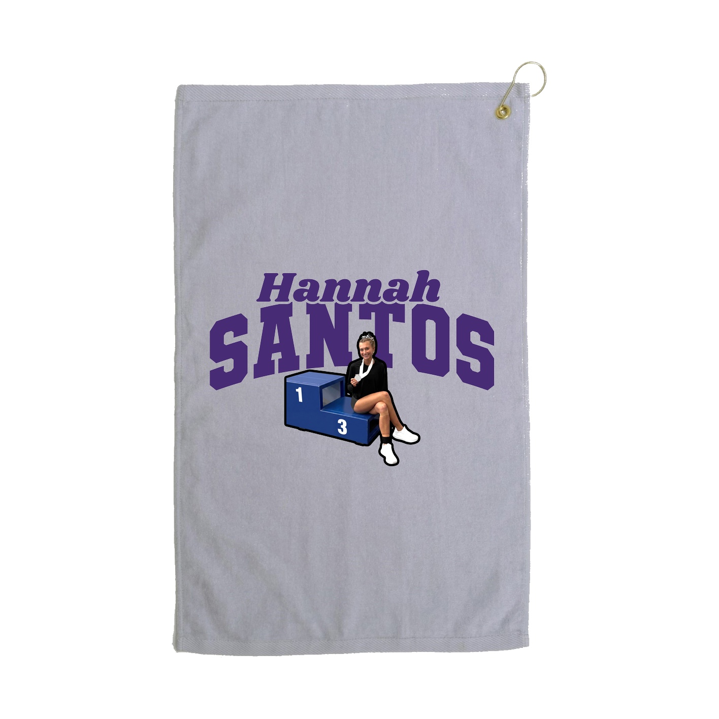 Golf Towel — Signature Arch in Grey