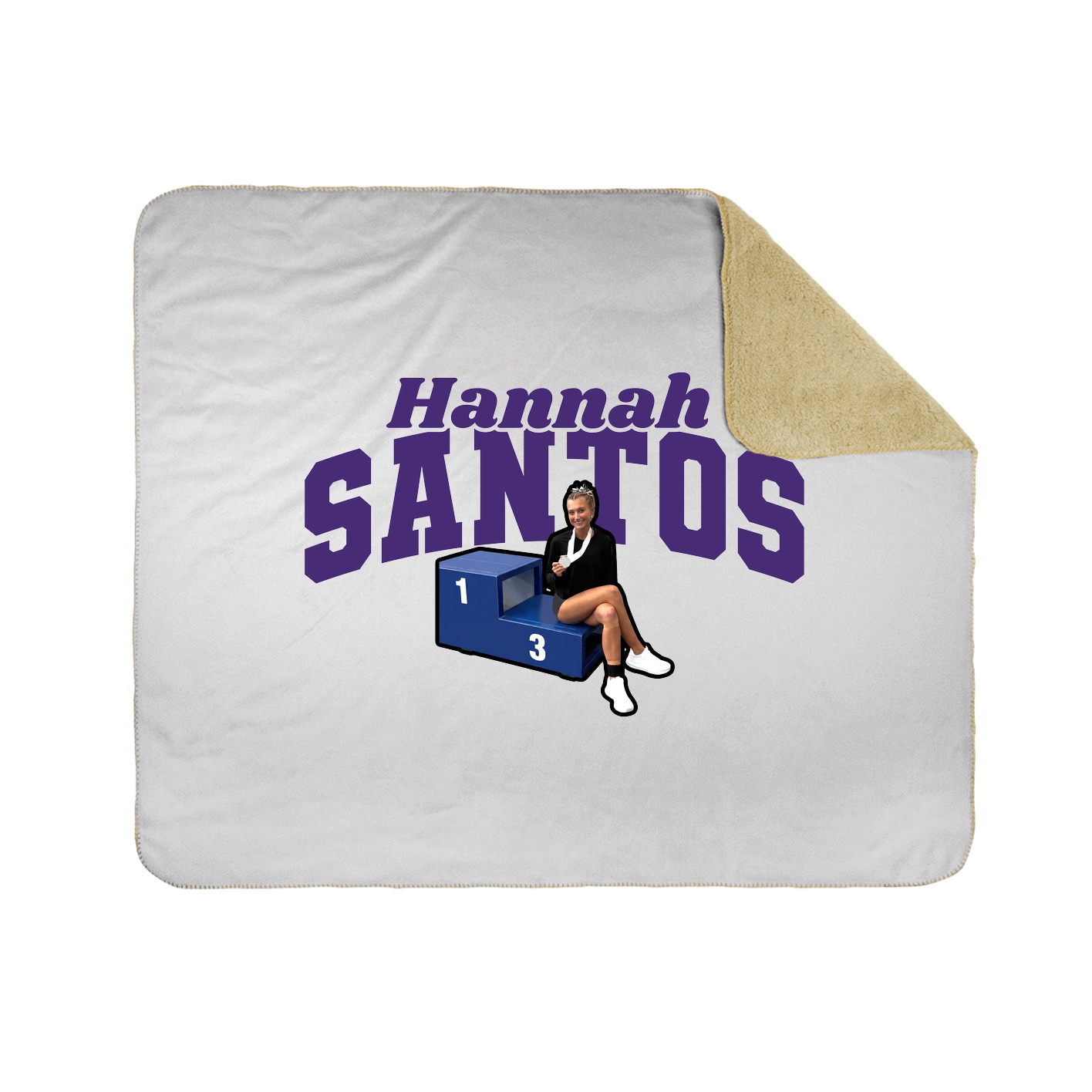 Throw Blanket — Signature Arch in White