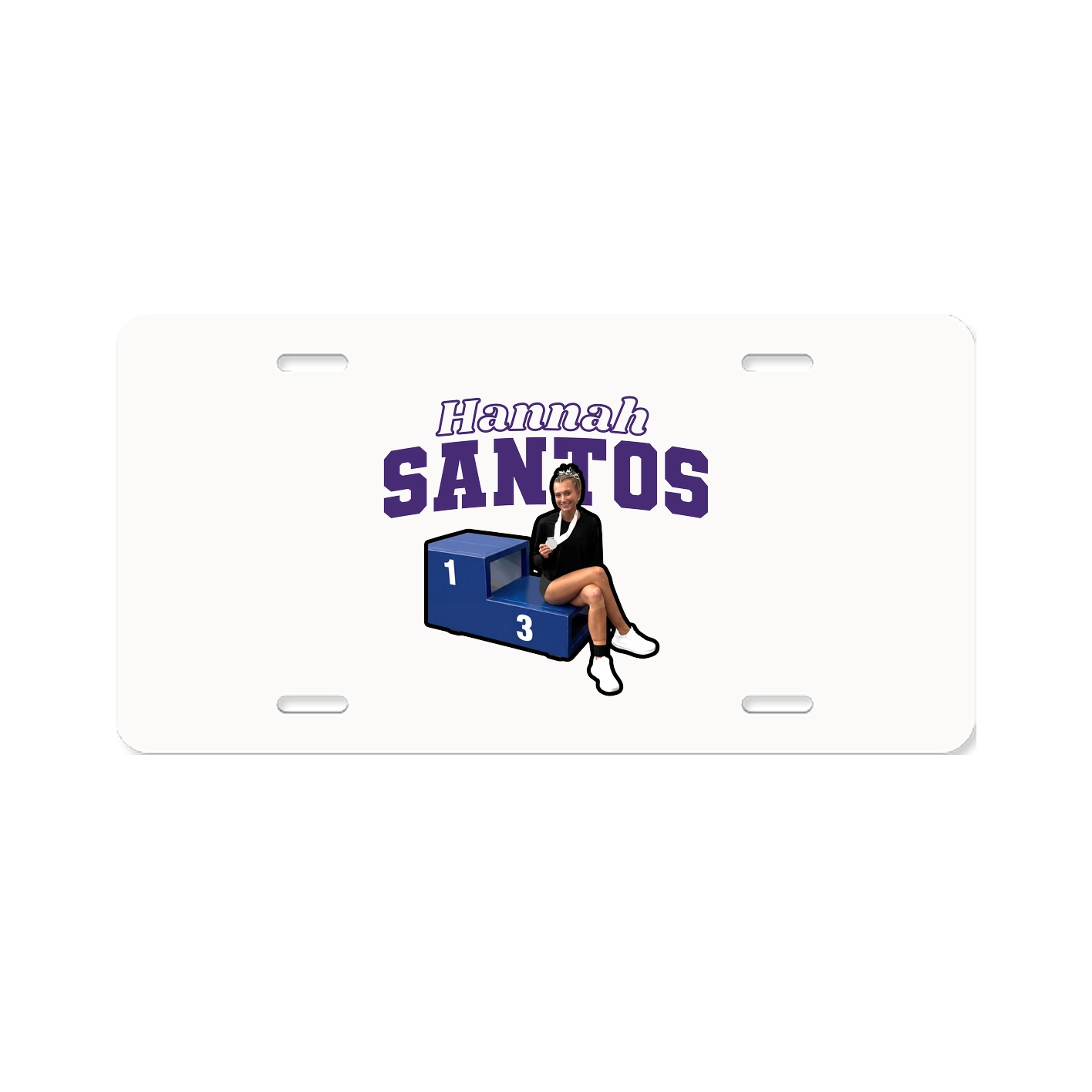 License Plate — Name Arch in Classic