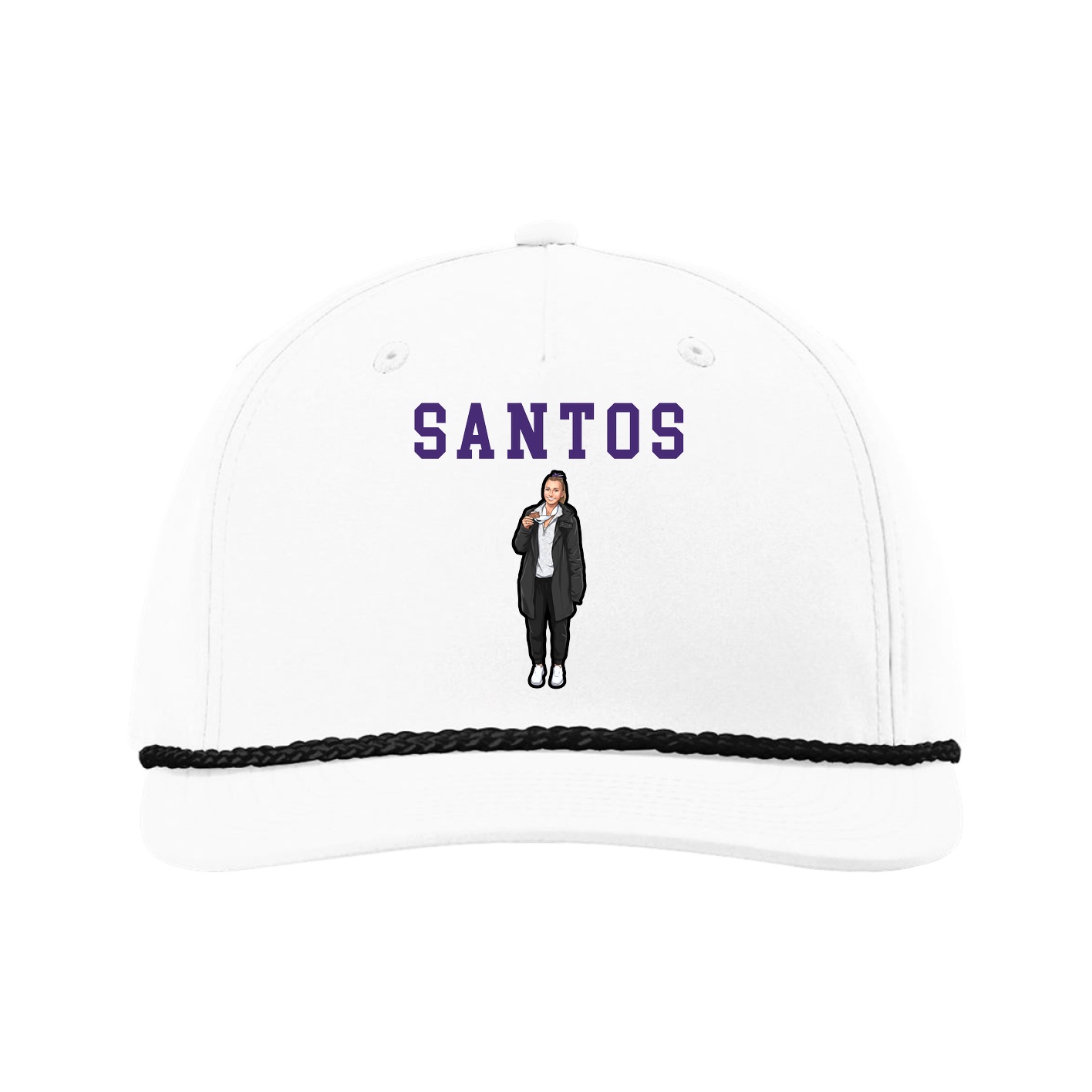 Five-Panel Classic Rope Cap — Shirsey in White