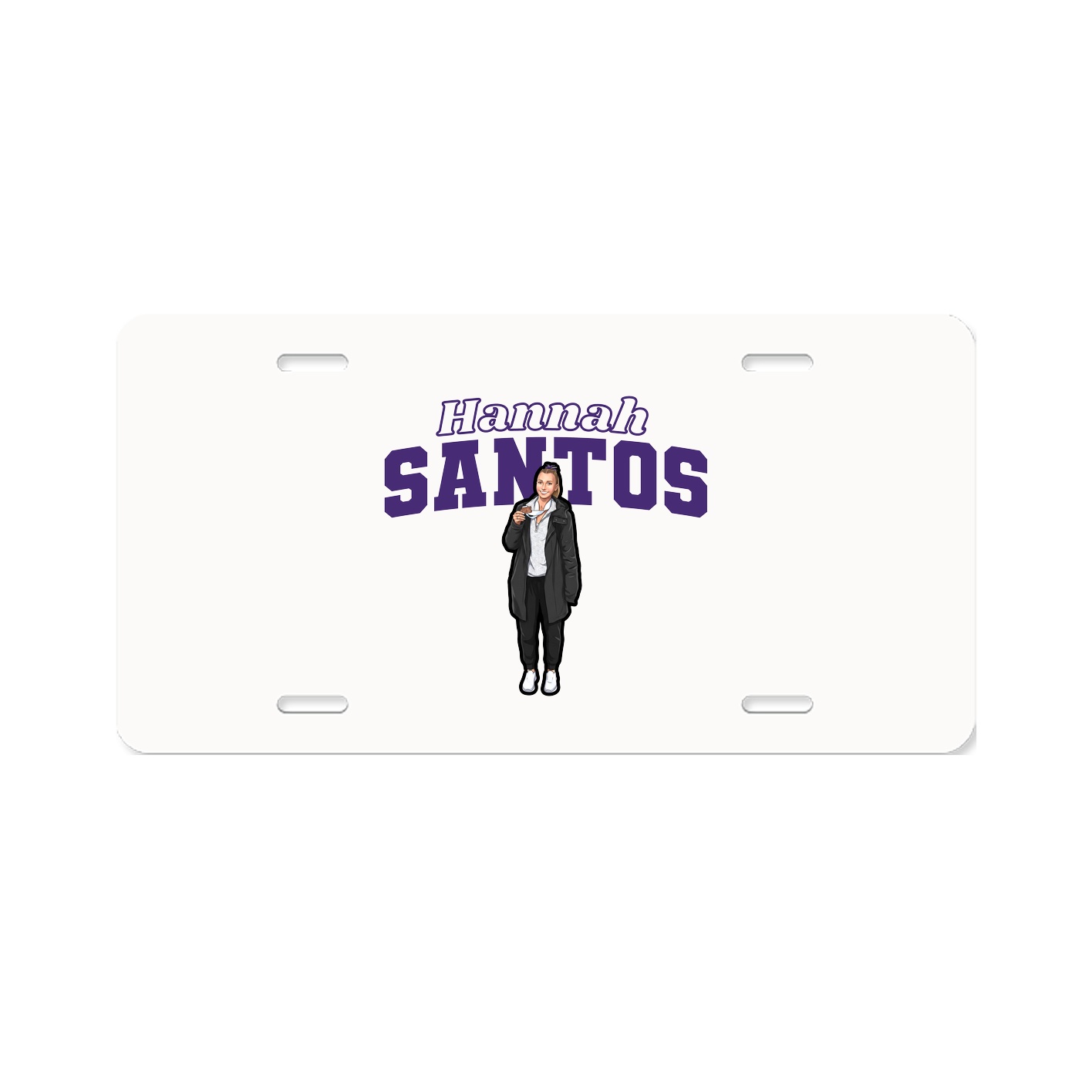 License Plate — Name Arch in Classic