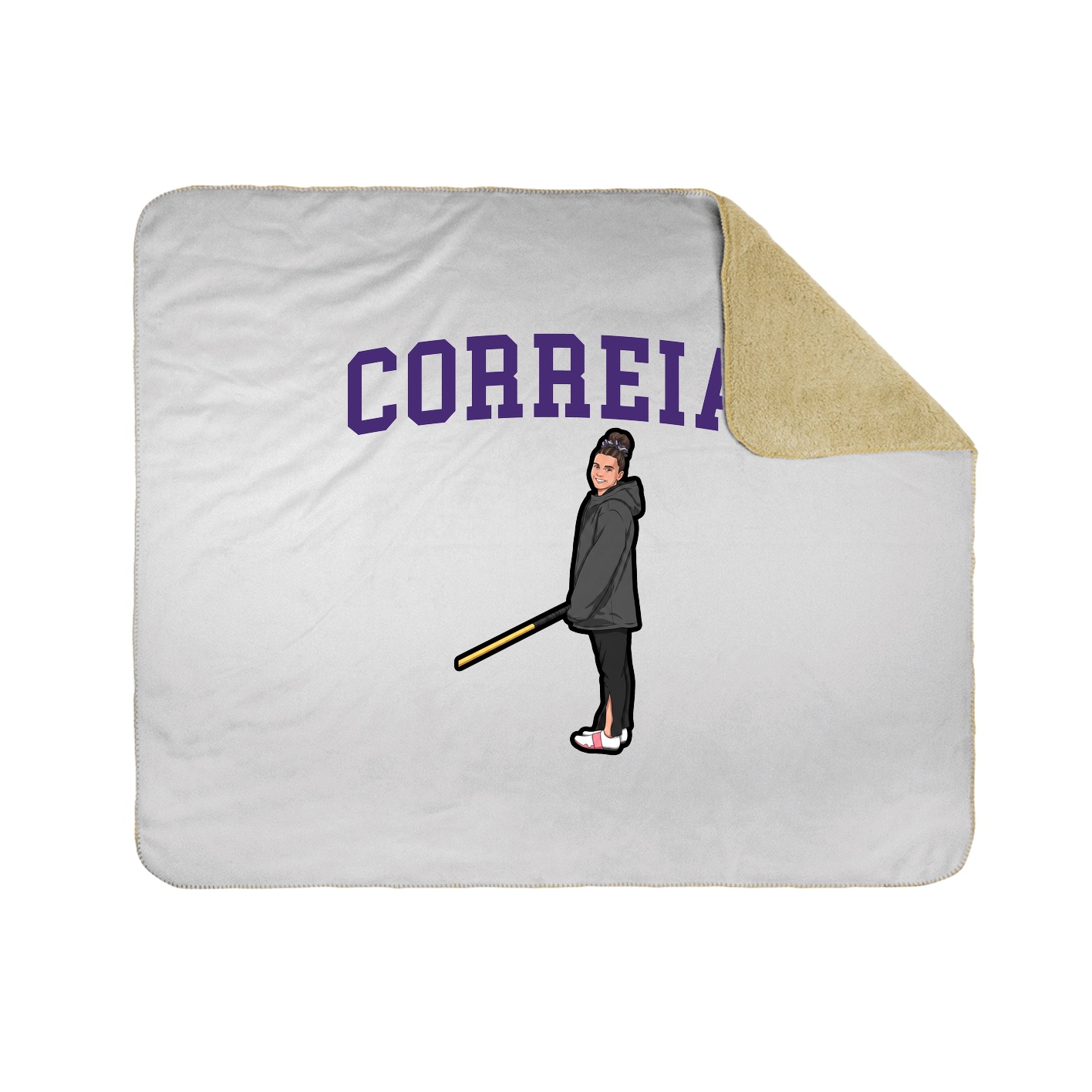 Throw Blanket — Shirsey in White