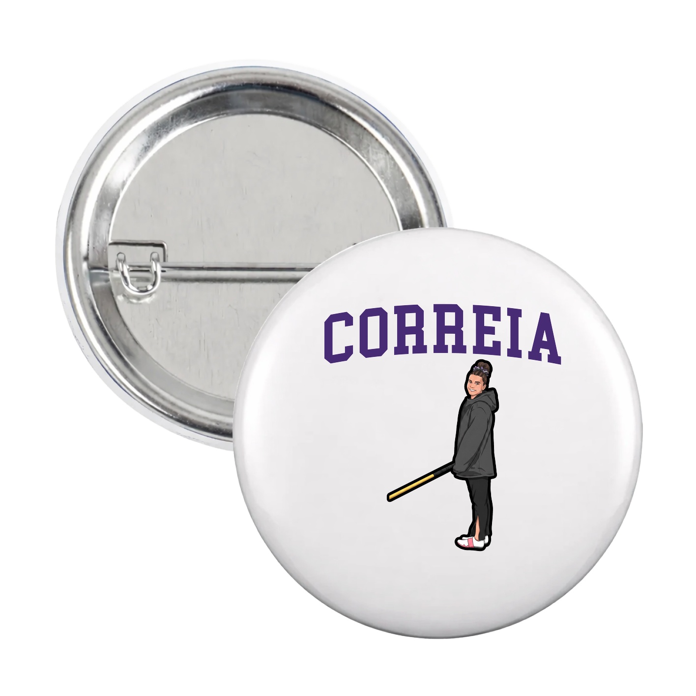 Game Day Button — Shirsey in White