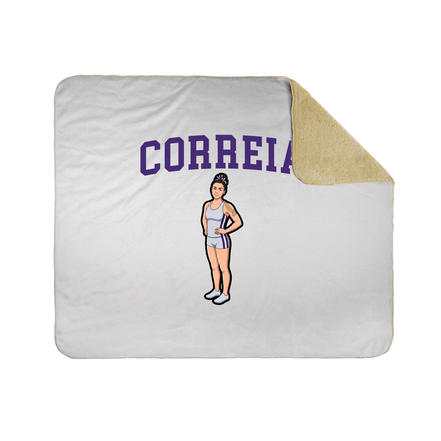 Throw Blanket — Shirsey in White