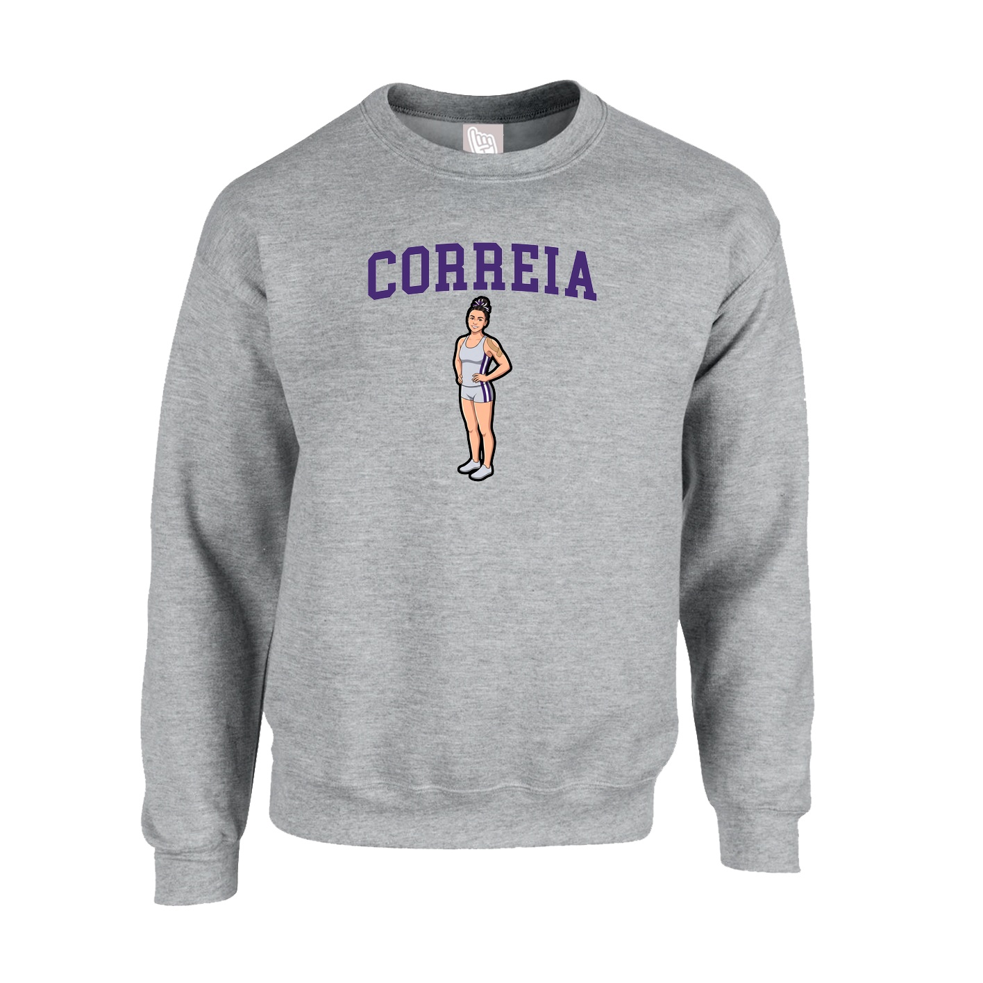 Fleece Crew — Shirsey in Grey