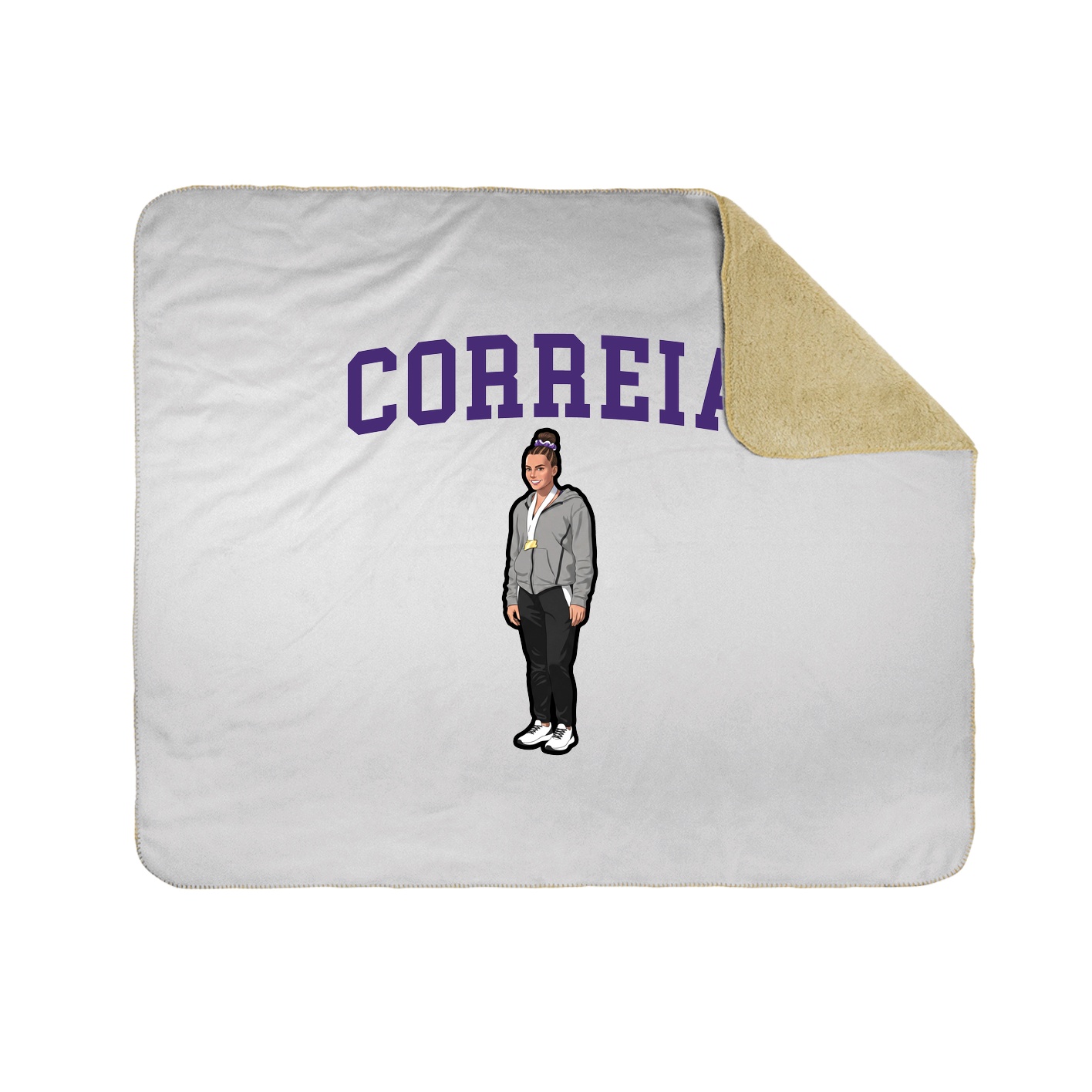 Throw Blanket — Shirsey in White