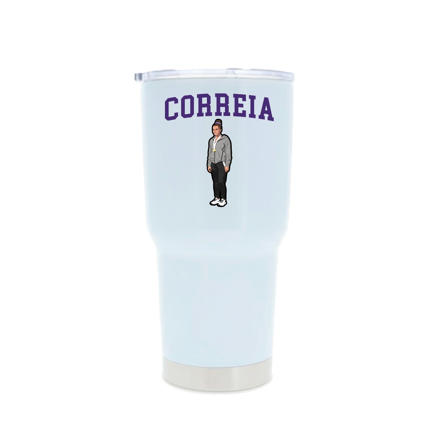 30oz Stainless Steel Tumbler — Shirsey in White