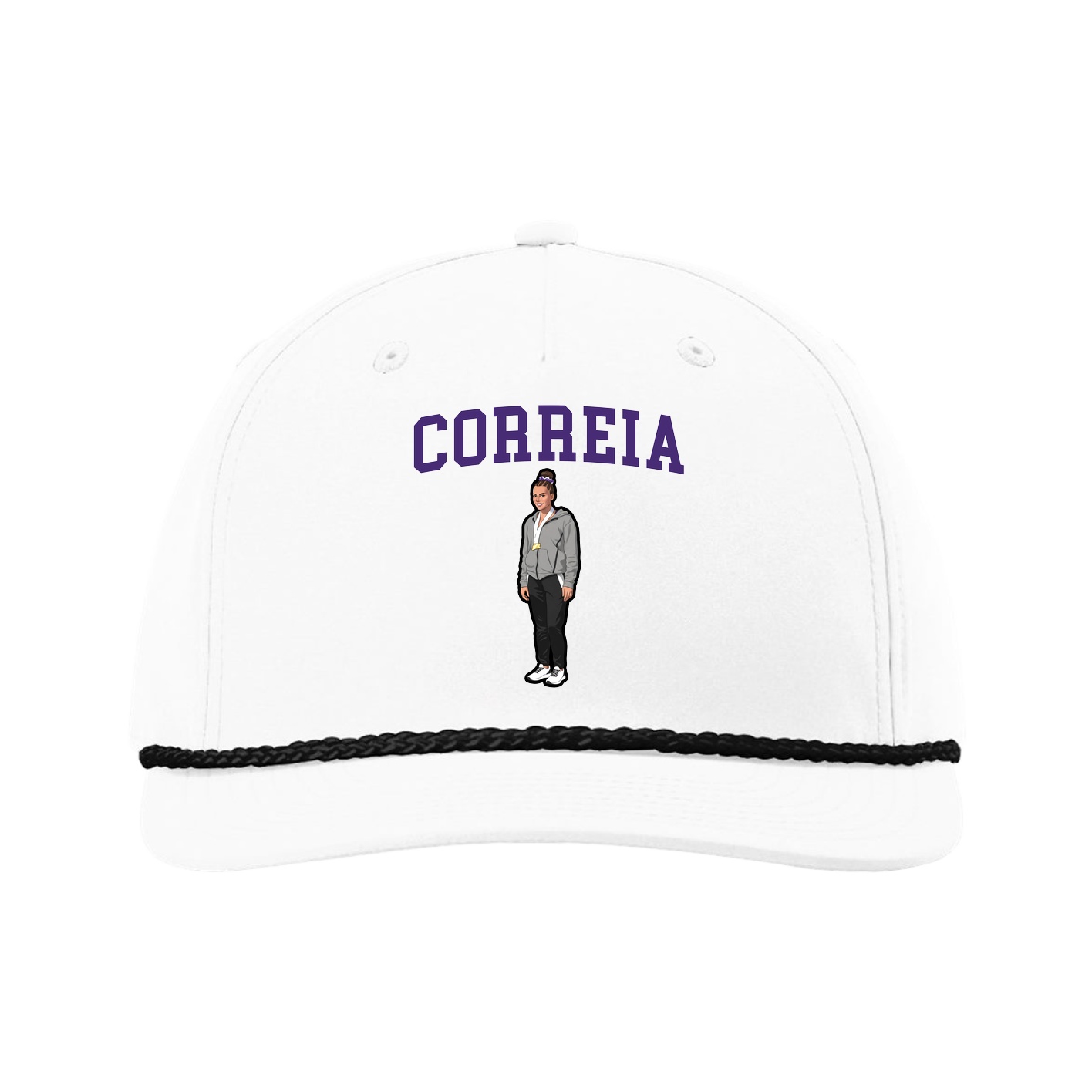 Five-Panel Classic Rope Cap — Shirsey in White