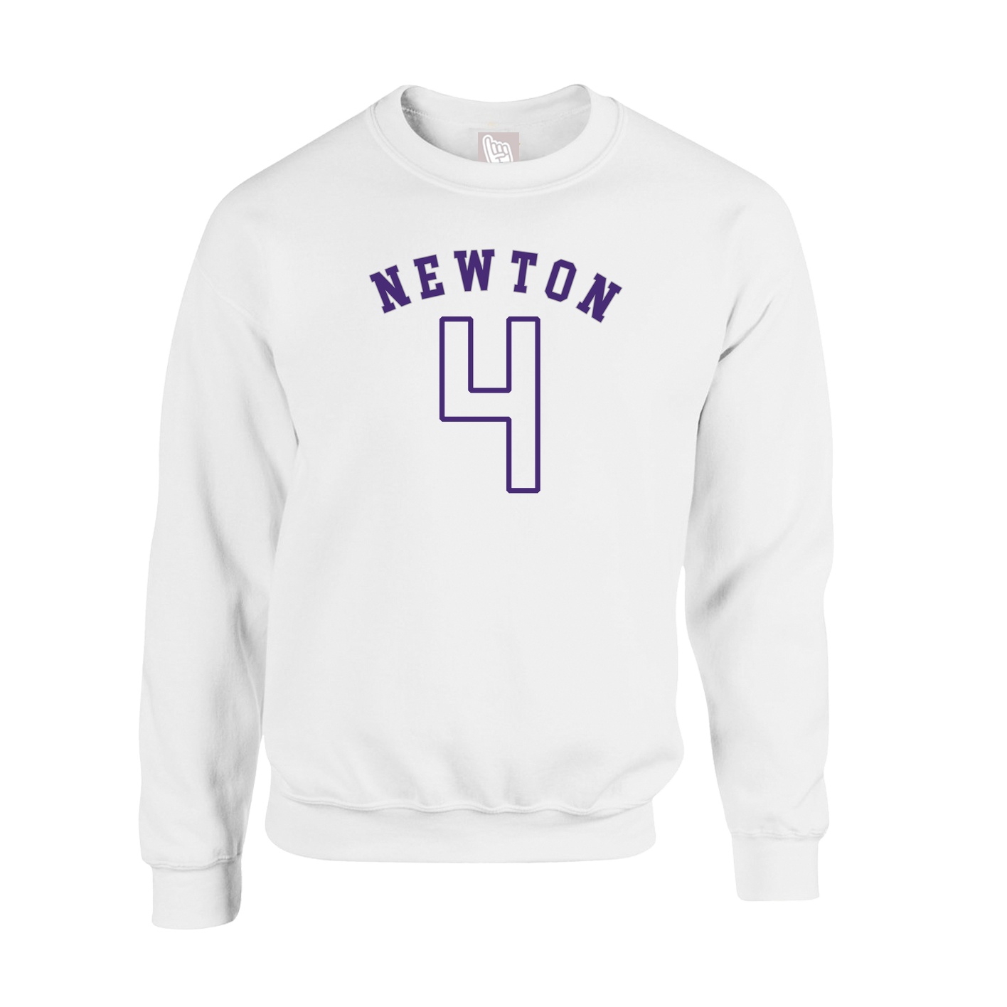 Fleece Crew — Shirsey Arch in White