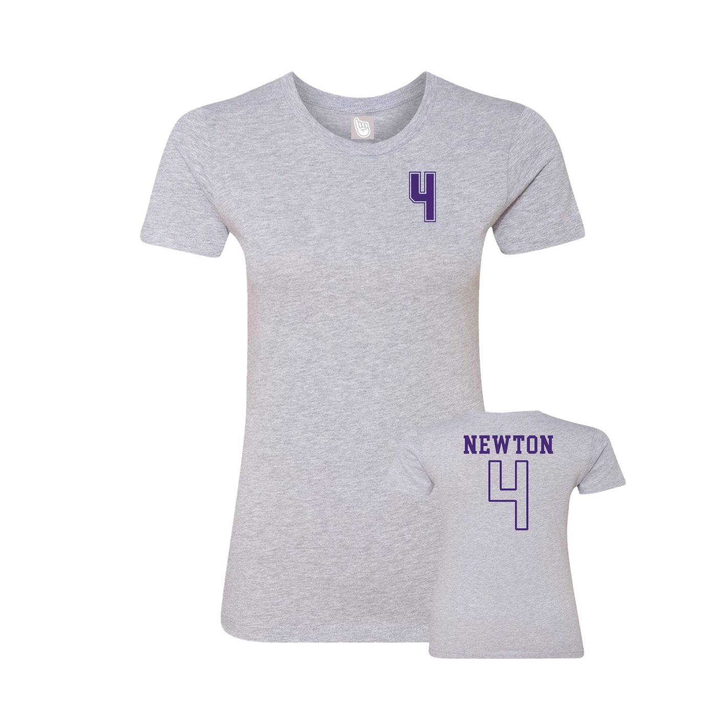 Womens Tee — Chest Back in Grey
