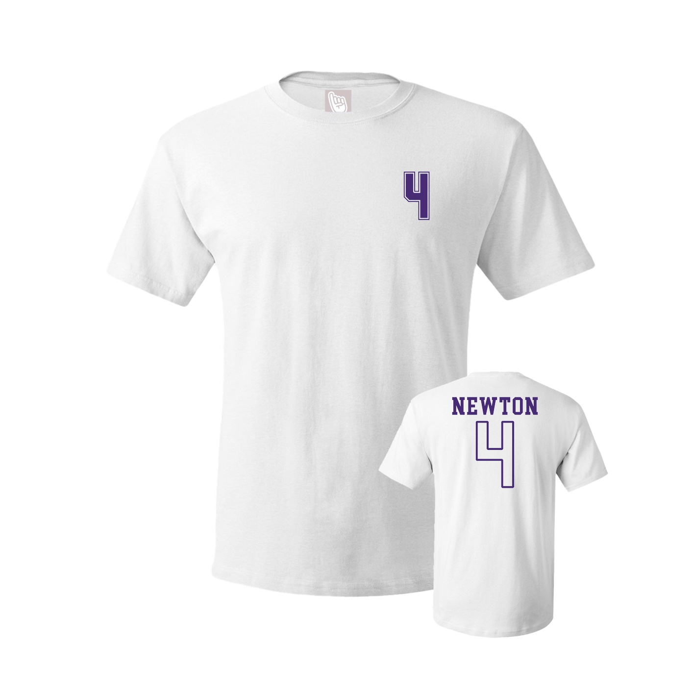 Youth Tee — Chest Back in White