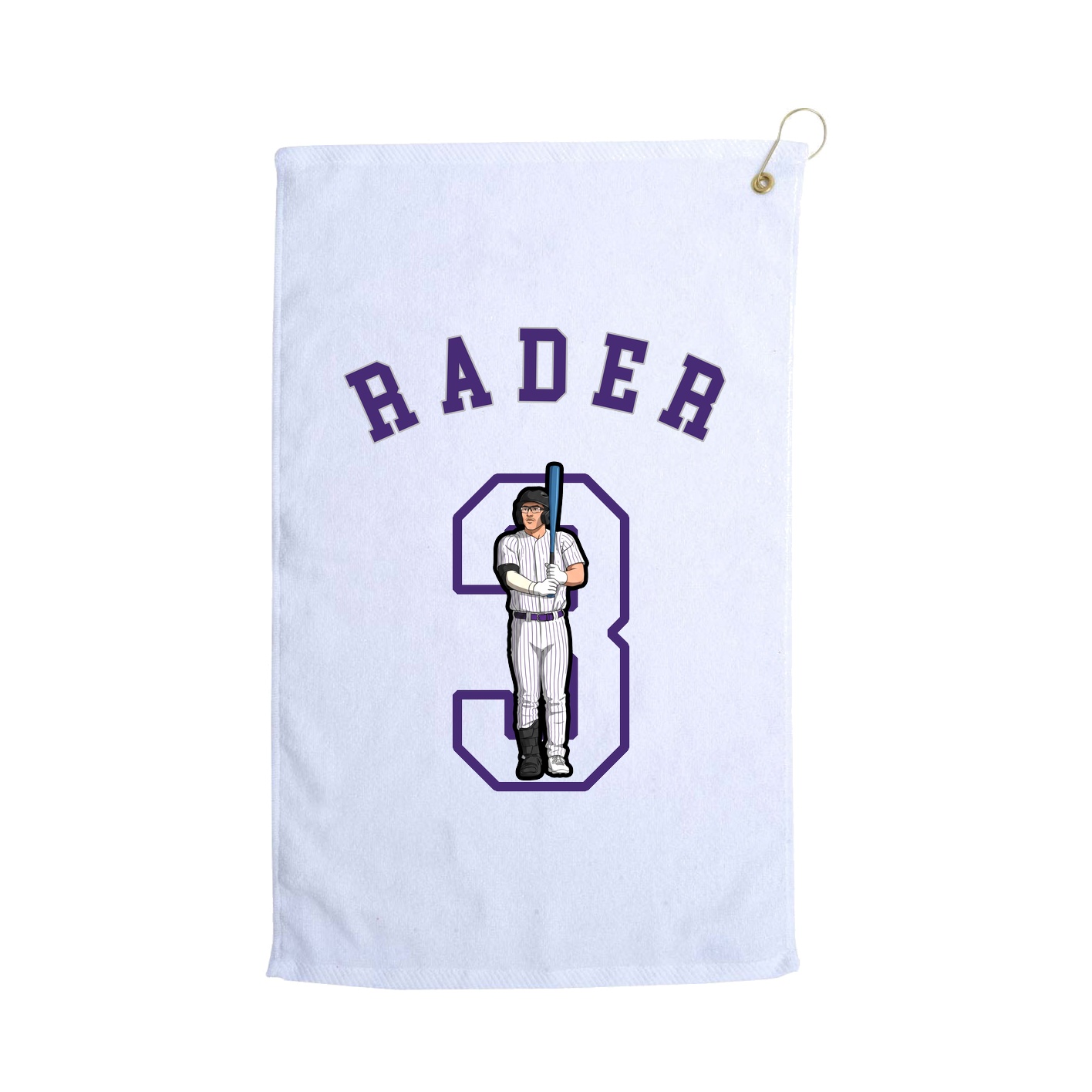 Golf Towel — Shirsey Arch in White