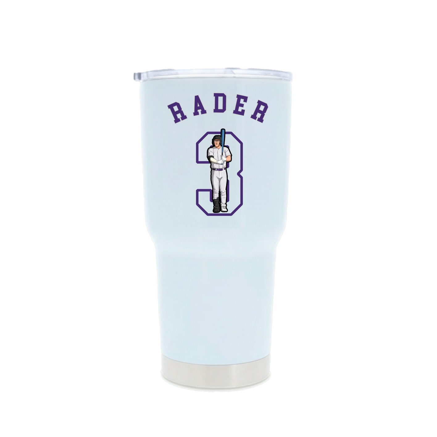 30oz Stainless Steel Tumbler — Shirsey Arch in White